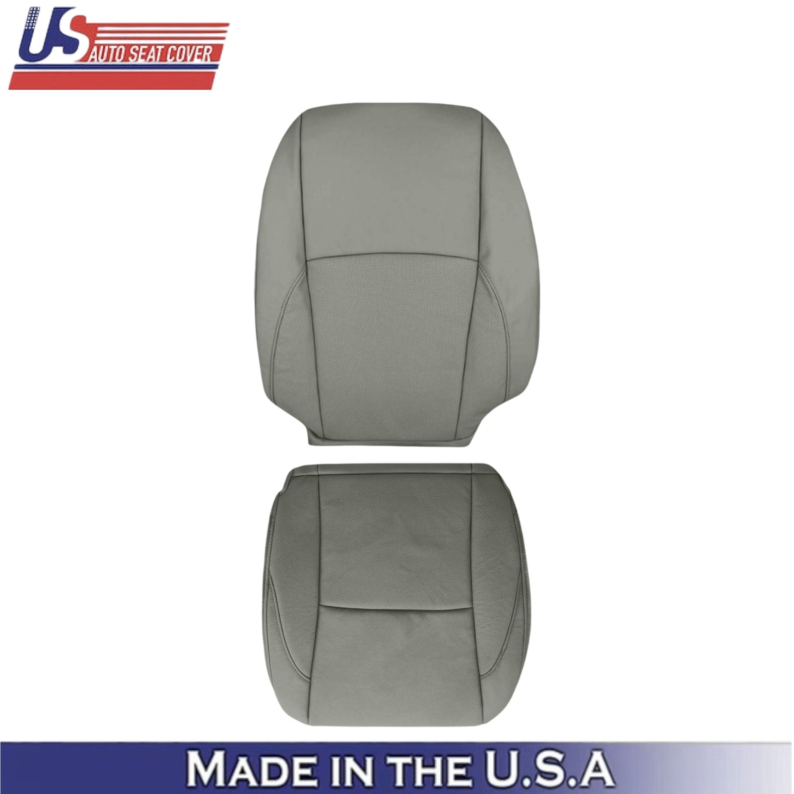 2007-2012 For Lexus ES350 Leatherette Passenger Side Seat Covers Light Gray