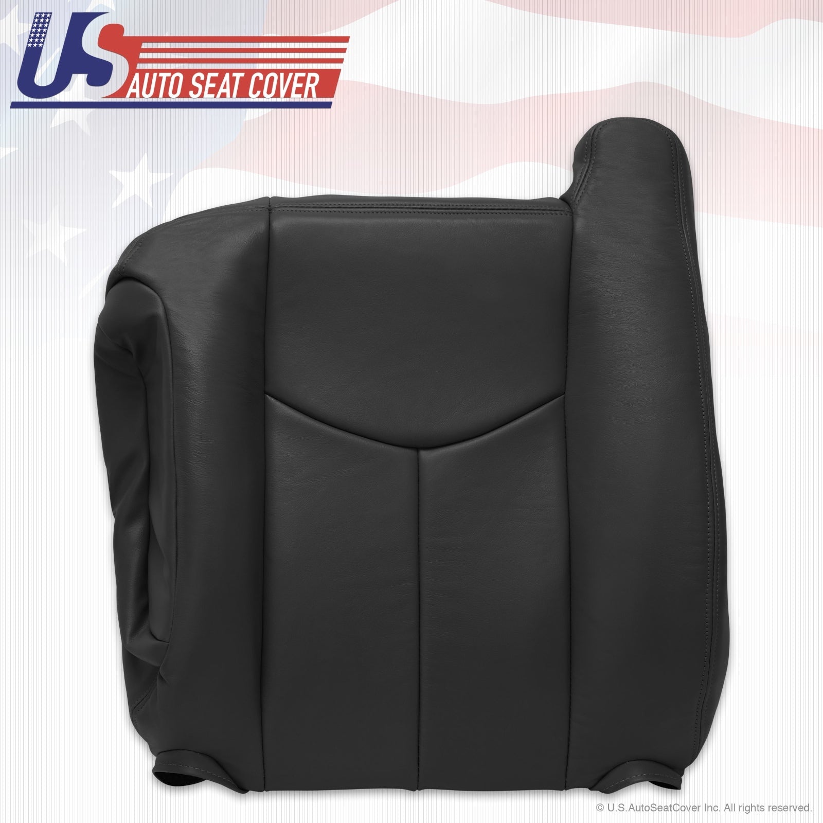 2003 to 2006 Chevy Silverado Driver Top Lean Back VINYLL Seat cover Dark Gray