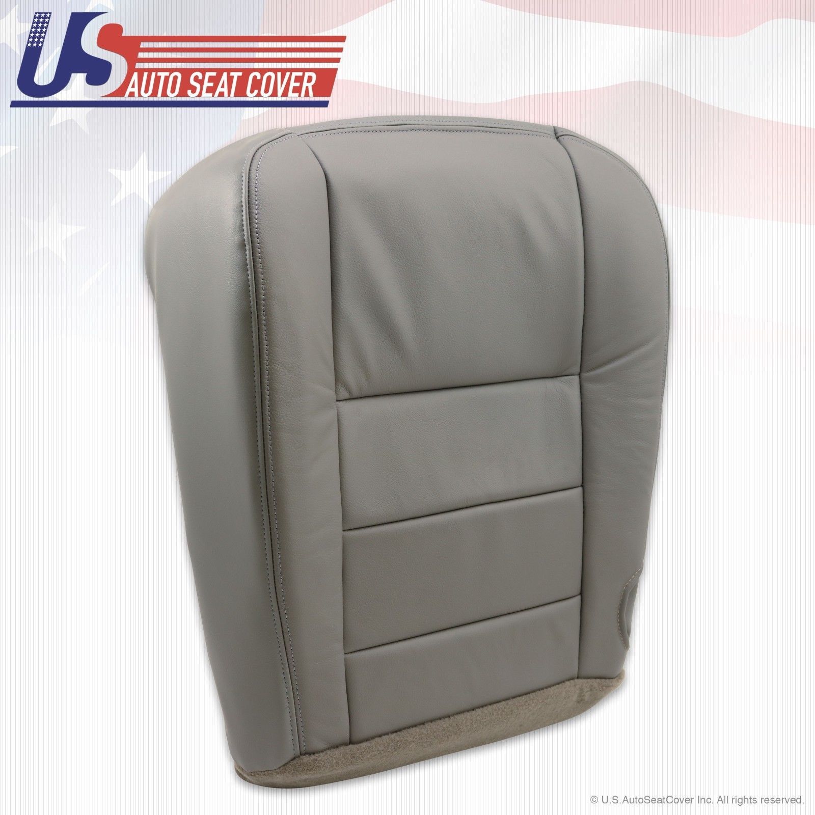 2002 to 2007 Ford F250 Lariat Driver Heat compatible Bottom Leather Seat Cover
