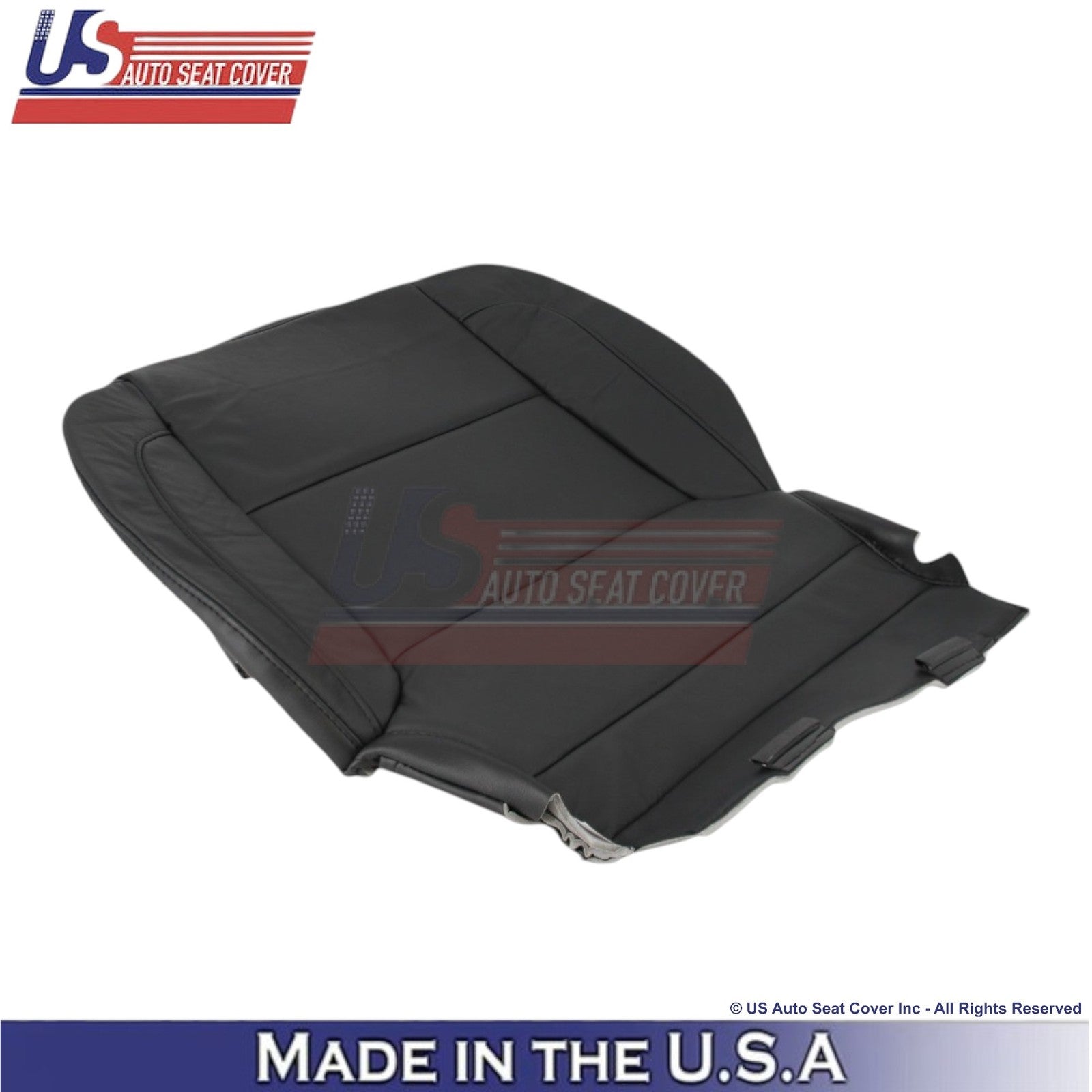 2014-2019 For Chevy Silverado 1500 LT Leatherette Passenger Bottom Cover Black