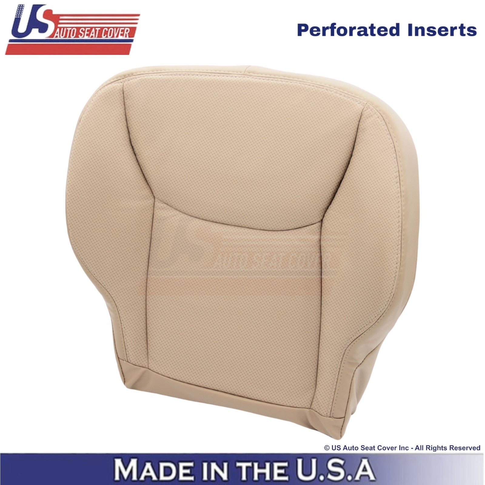 2002-2006 Fits Mercedes-Benz S-Class Leatherette Perf. Driver Bottom Cover Java
