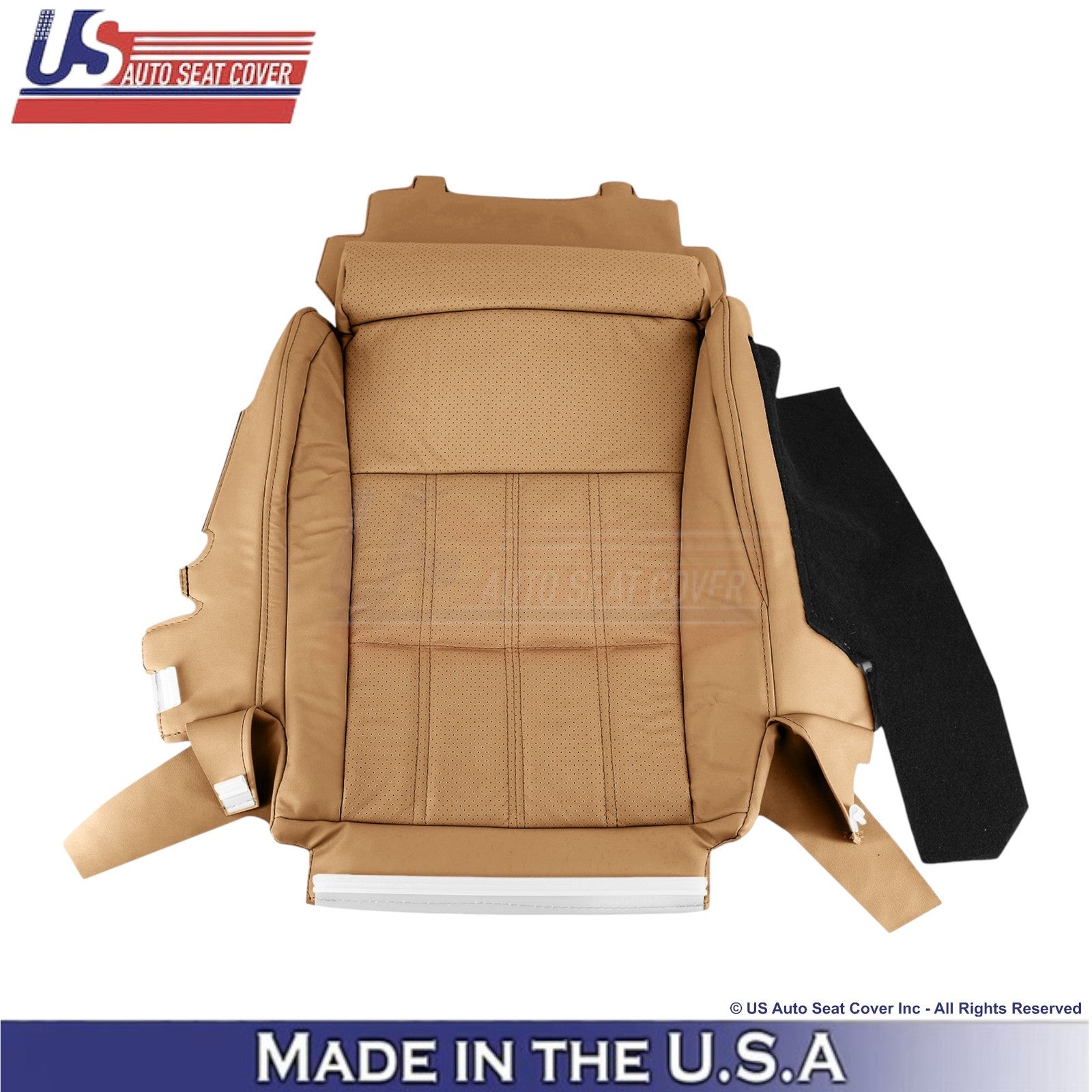 2016-2018 Fits Lexus ES 350 Leatherette Front Replacement Seat Covers Flaxen