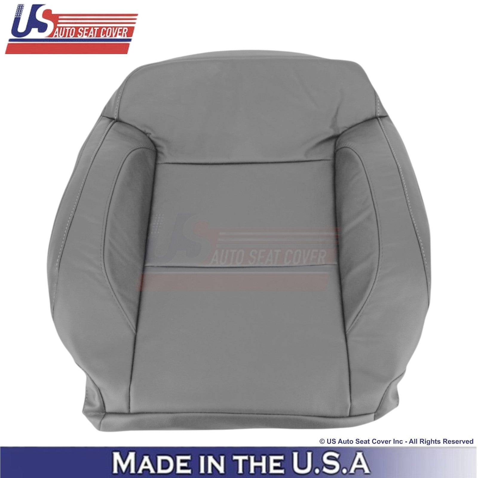 2014-2019 For Chevy Silverado 1500 LT Genuine Leather Passenger Top Cover Gray