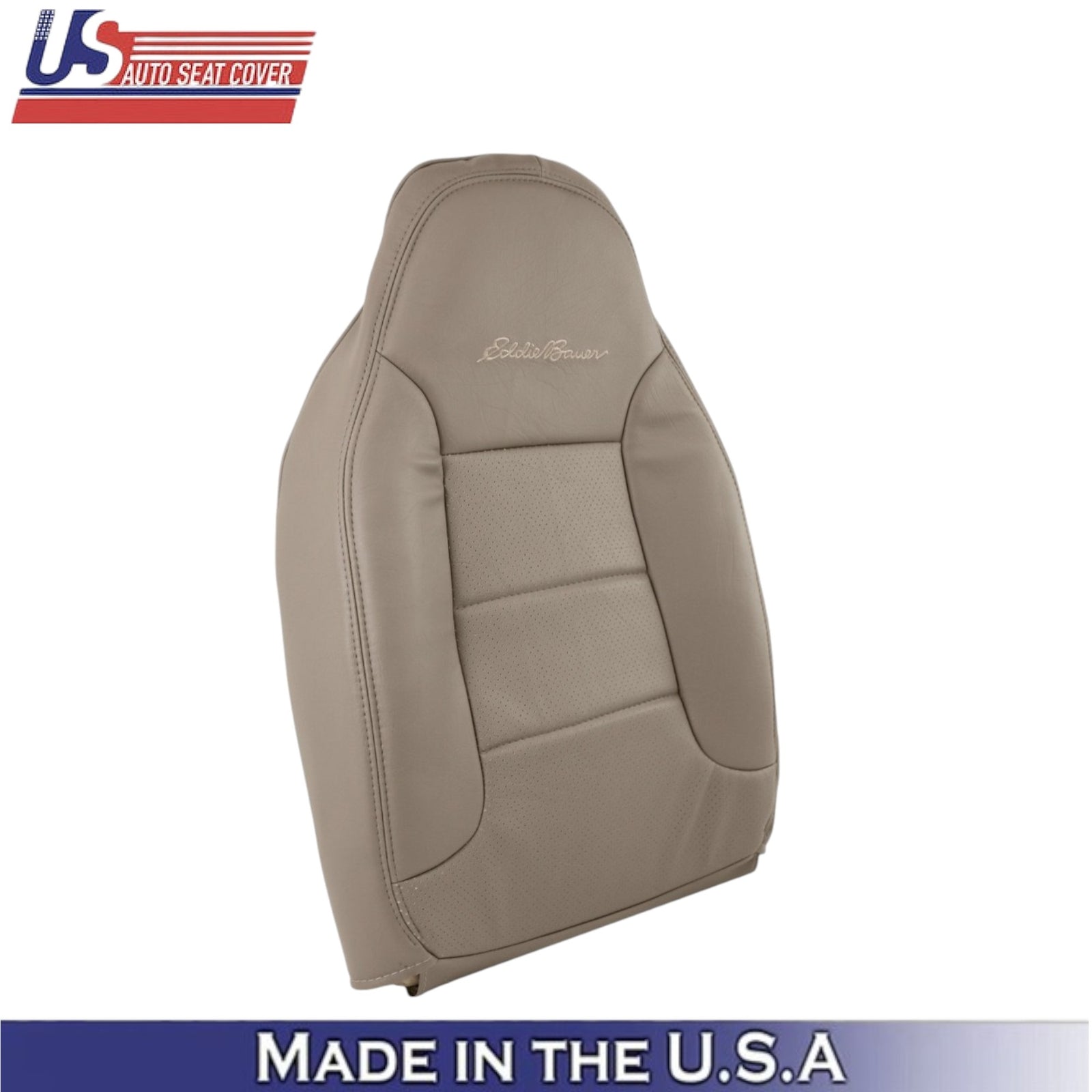1992-1996 For Ford Bronco Eddie Bauer Leatherette Driver Side Seat Covers Tan