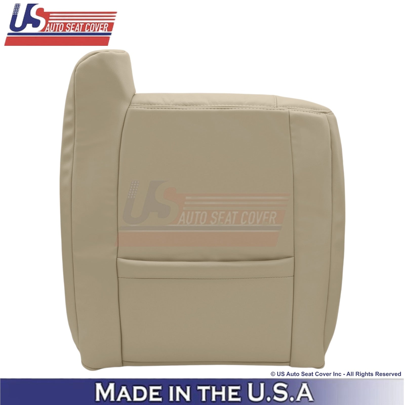 2002 For Cadillac Escalade Leatherette Front Seat Covers Shale Light Neutral Tan