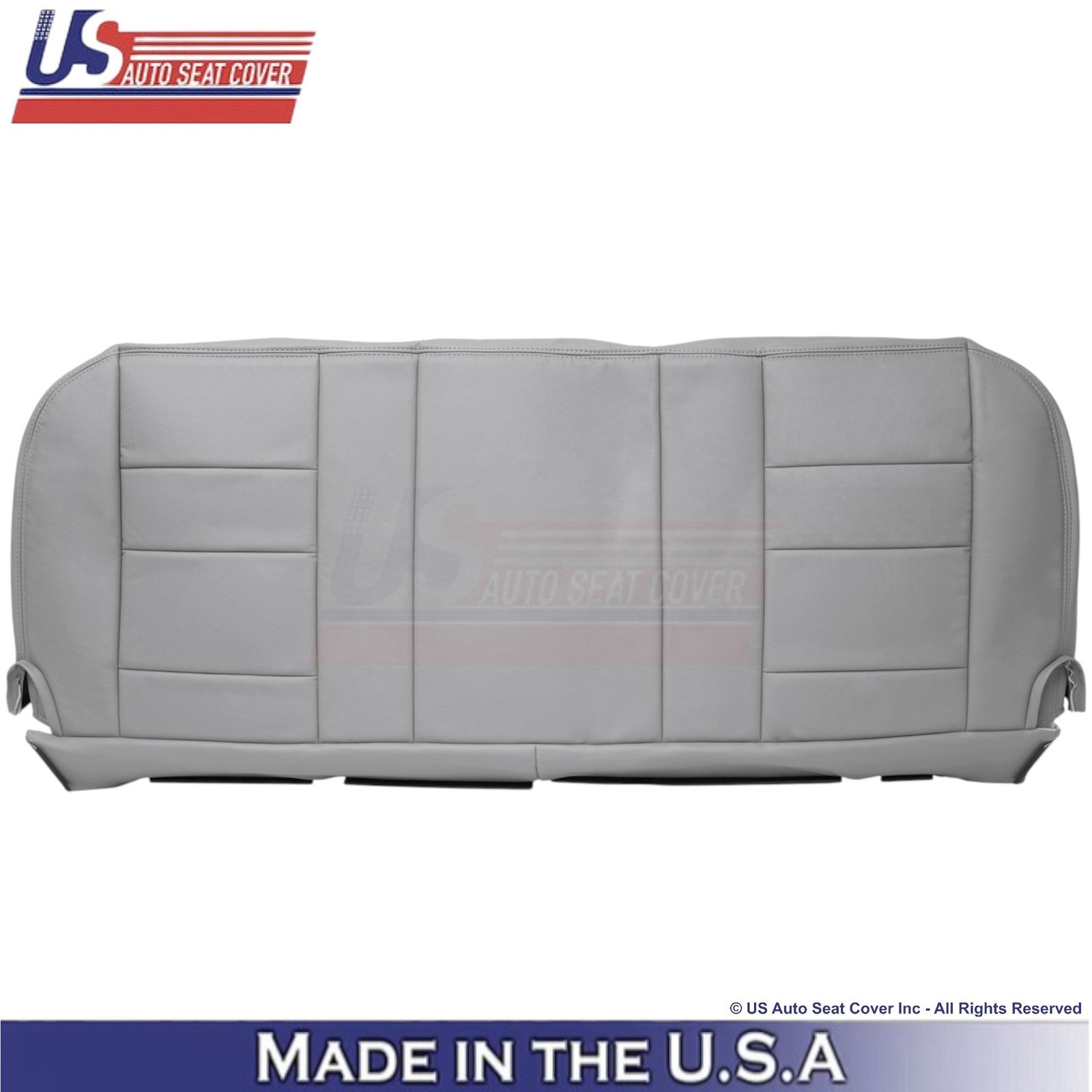 2003-2007 For Ford F250 F350 Lariat Leatherette Rear Bench Seat Covers Gray