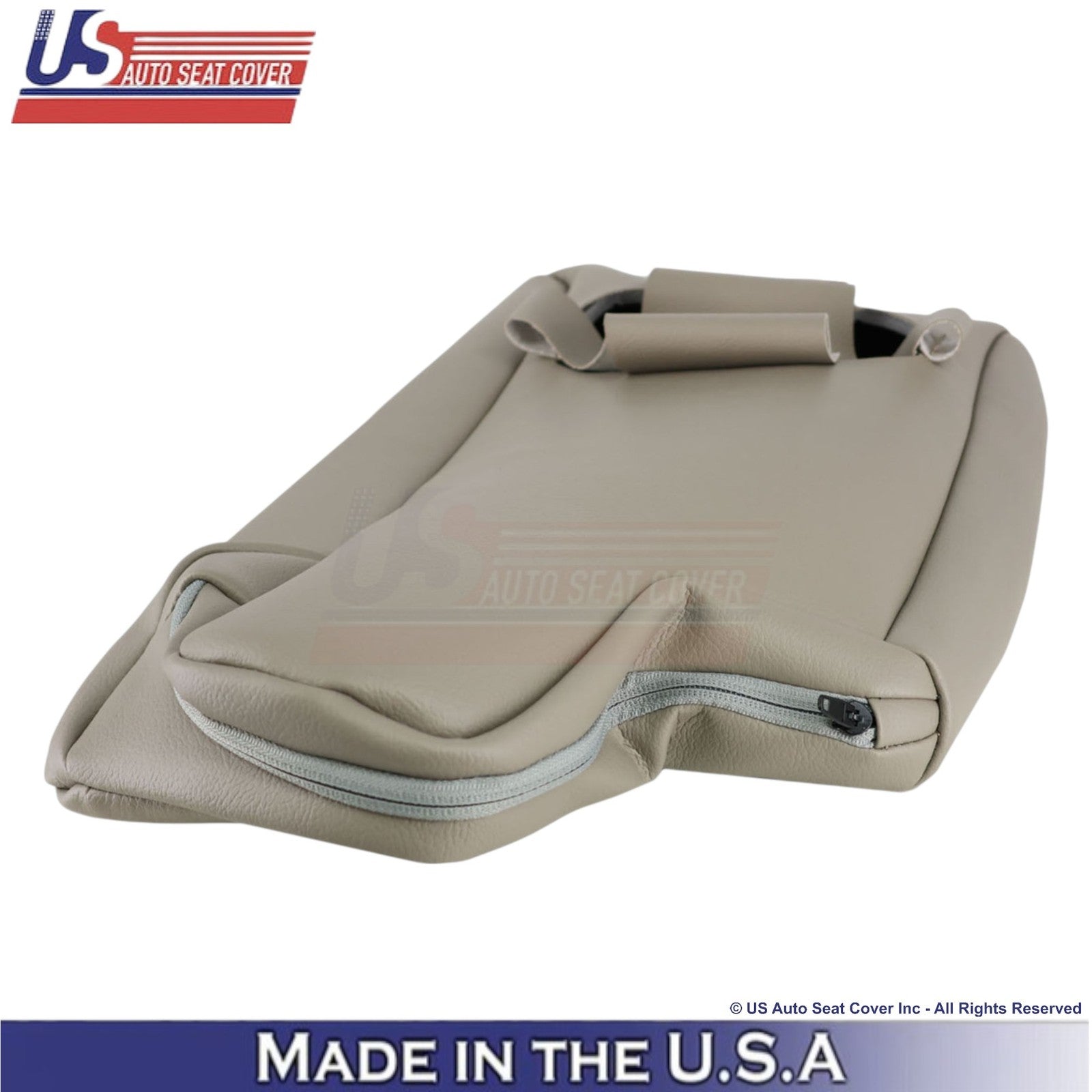 2011-2015 For Ford Explorer 2nd Row Console Leather Cover Med. Light Stone