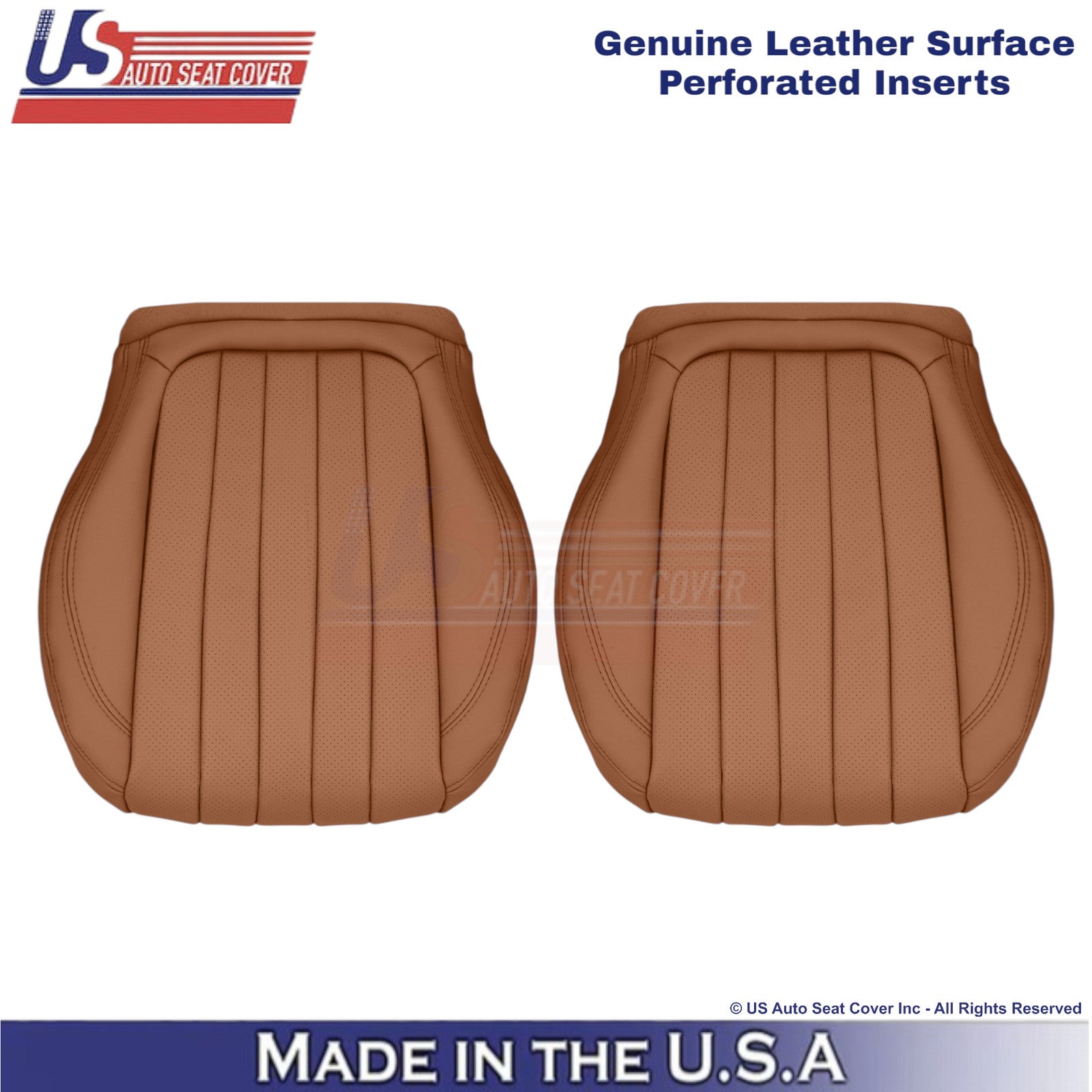 2018-2023 Fits Mercedes Benz E-Class Genuine Leather Front Bottom Covers Saddle