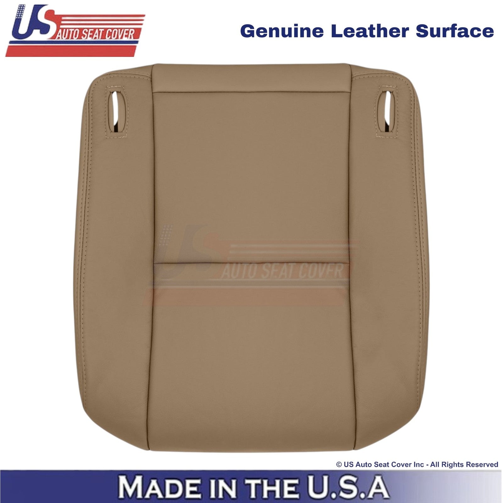 1998-2003 For Toyota Sienna Genuine Leather Driver Bottom Seat Cover Dark Oak