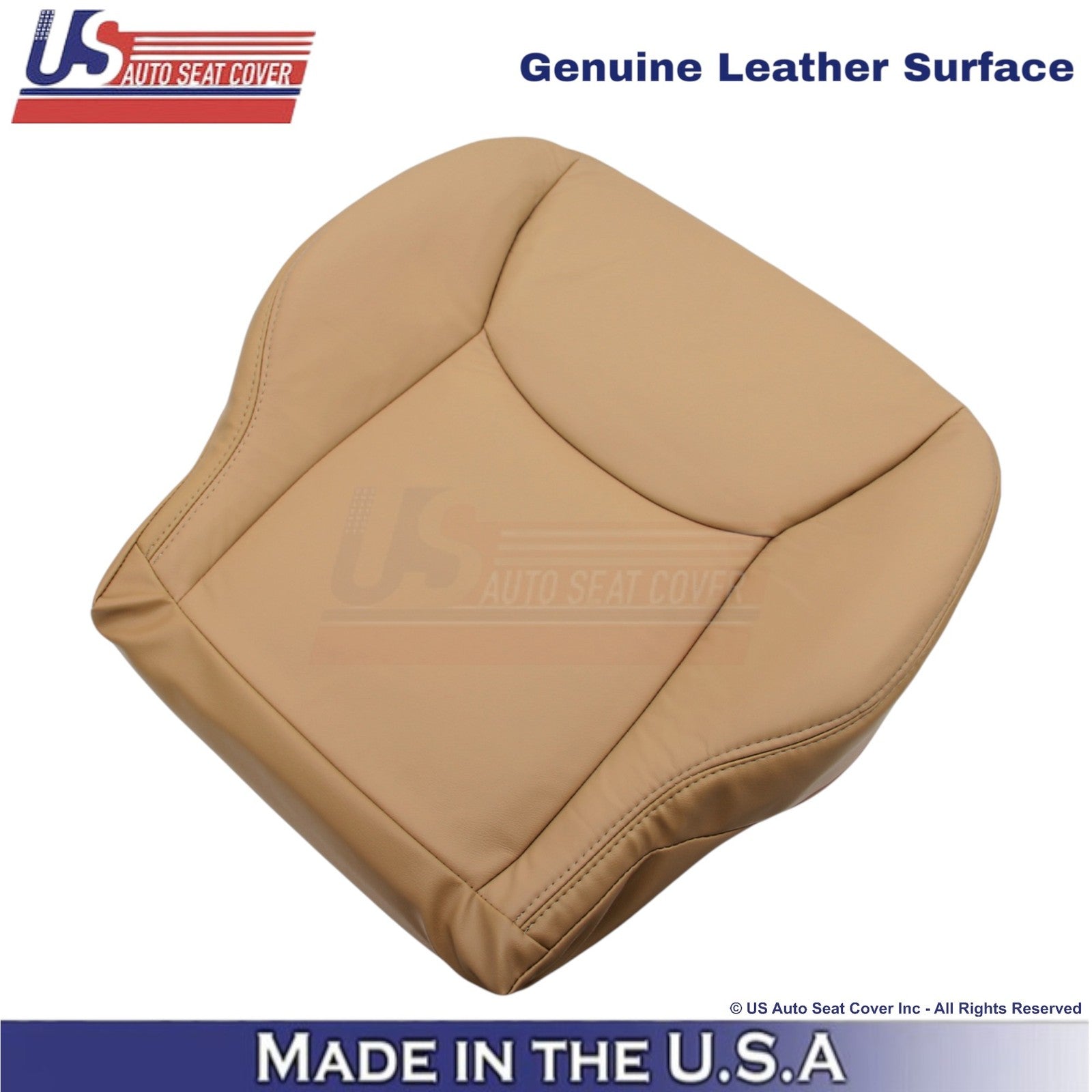 2000-2002 Fits Mercedes-Benz S-Class Genuine Leather Driver Bottom Cover Saffron