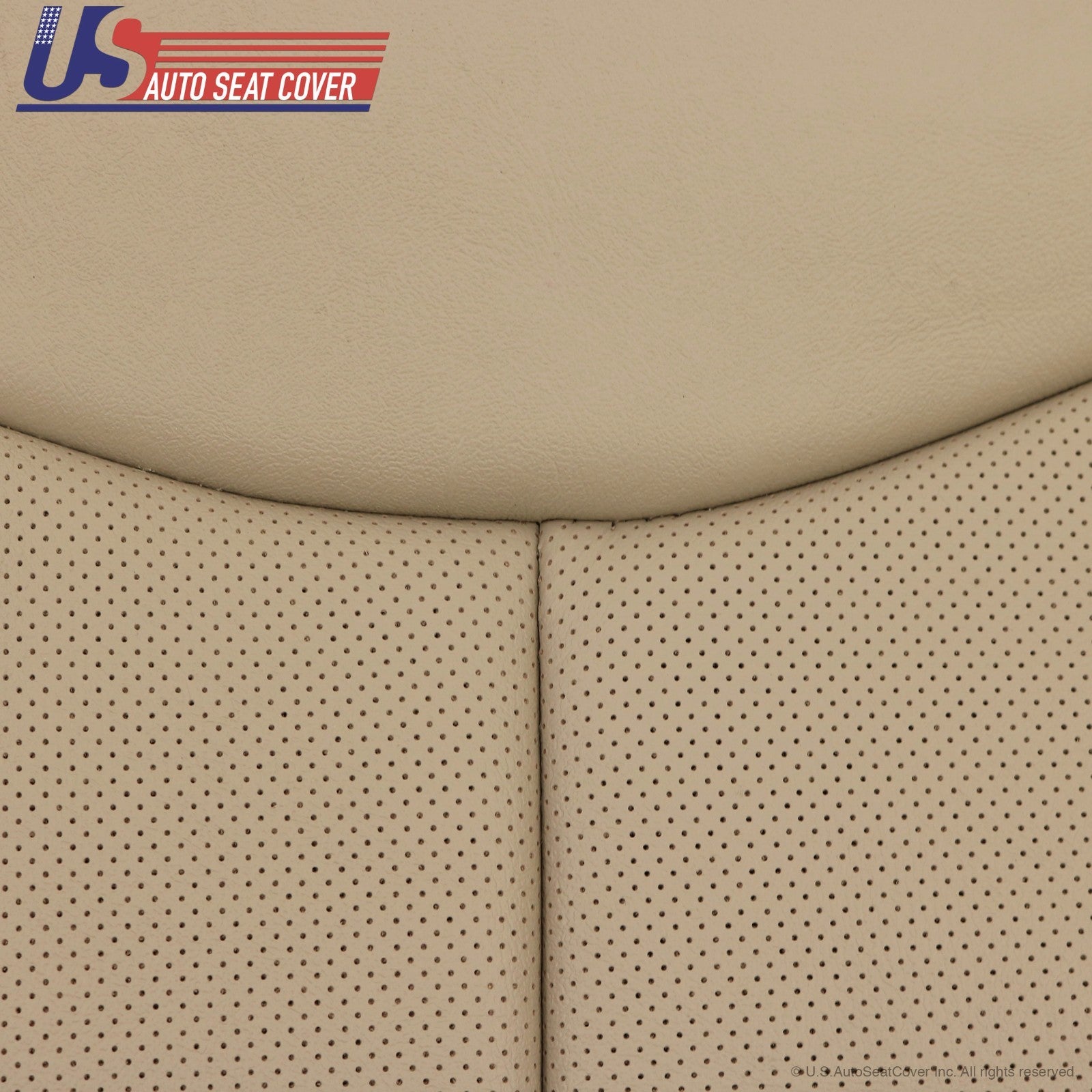 2005 2006 Cadillac Escalade Driver Bottom & Lean Back Leather Seat Covers Tan