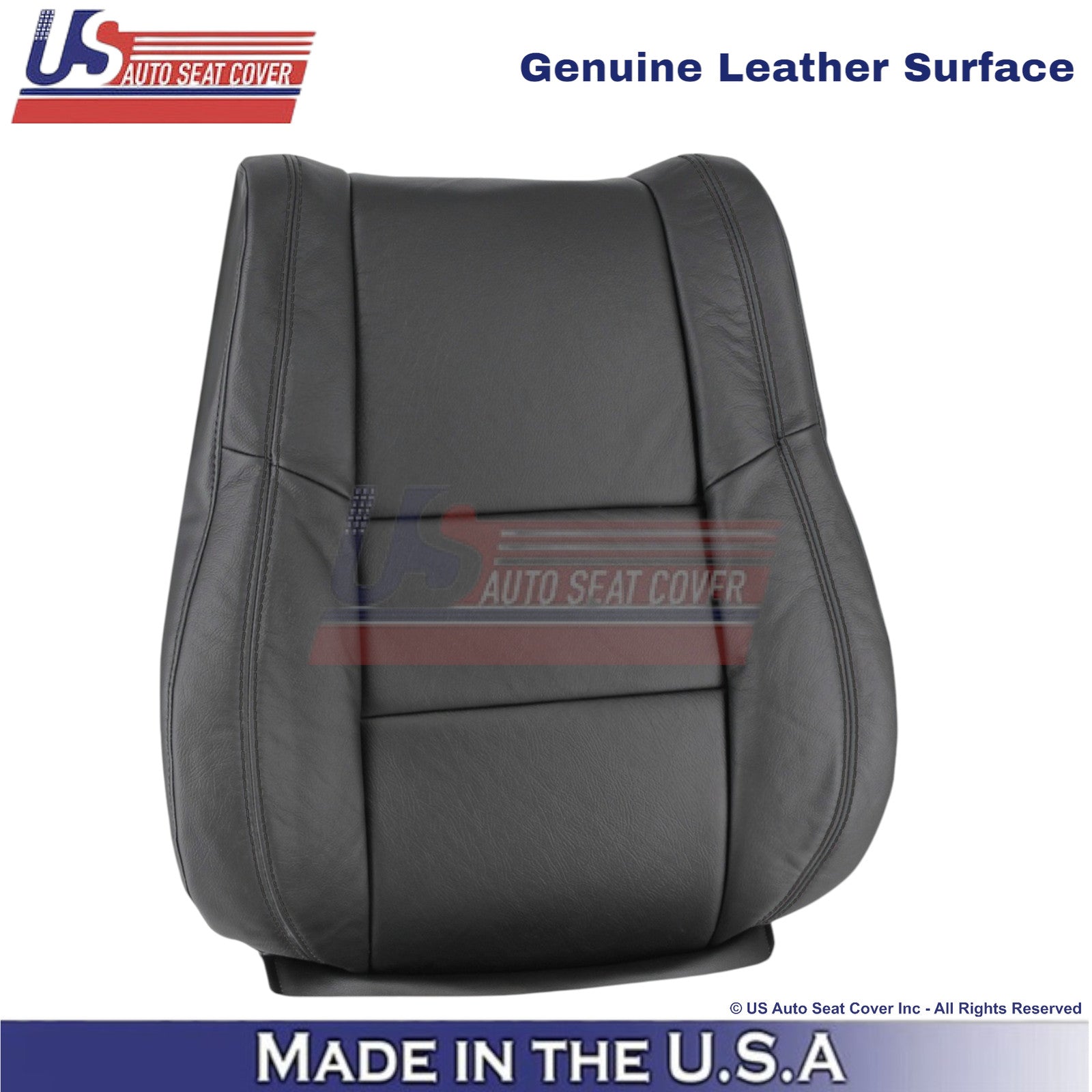 2011-2025 For Dodge Durango Genuine Leather Front Top Replacement Covers Black