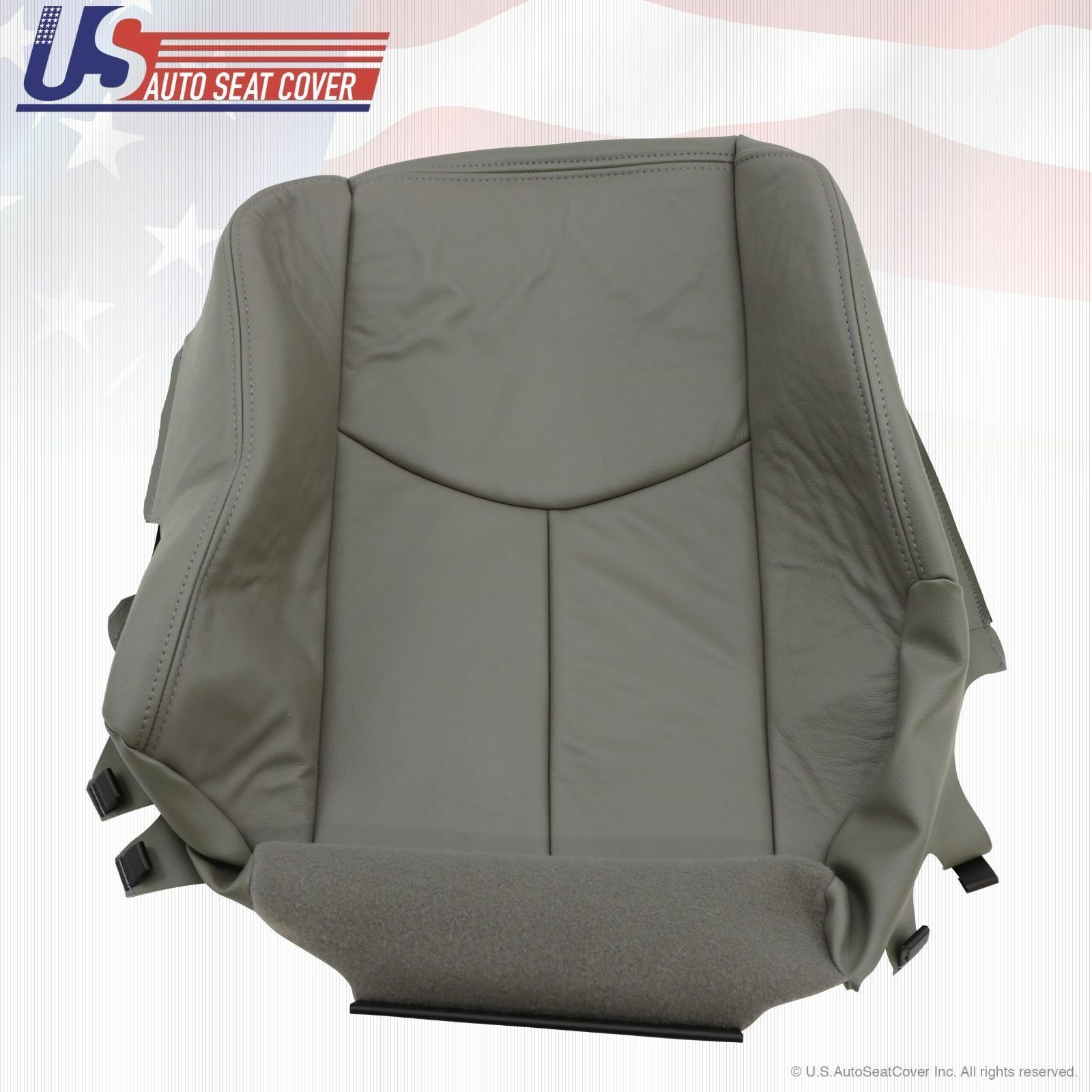 2003 2004 GMC Yukon Driver Side Bottom Vinyl Seat Cover Plus Foam Cushion GRAY