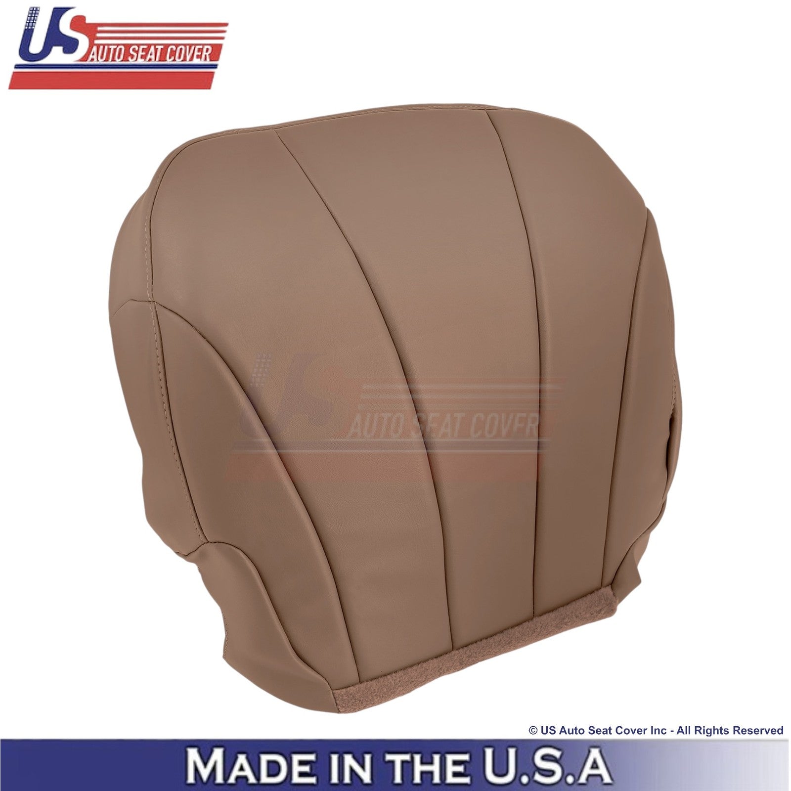 1999-2000 For Chevy Silverado W/T Leatherette Front Seat Covers Medium Dark Oak