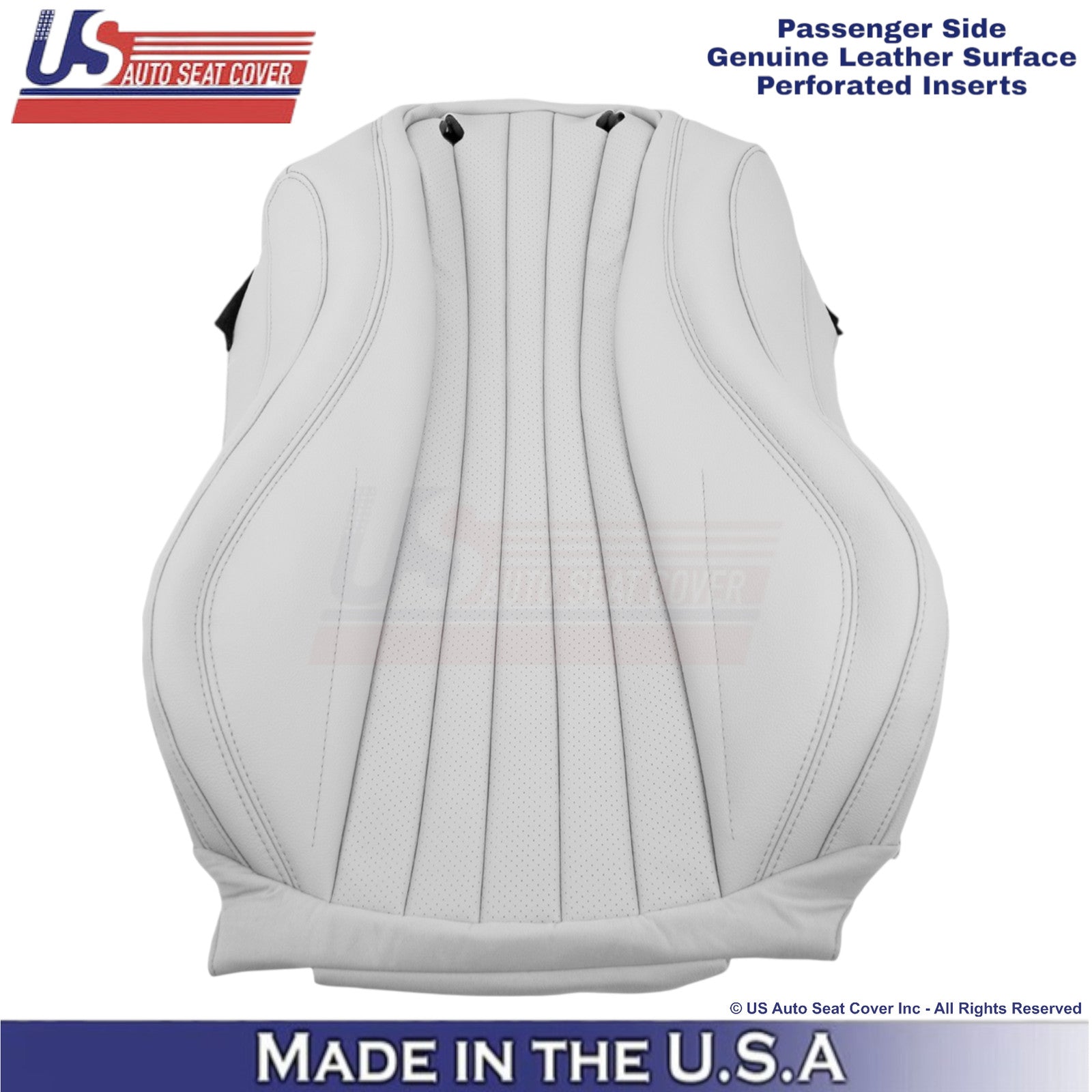 2019-2023 Fits Mercedes Benz E-Class Genuine Leather Passenger Top Cover White