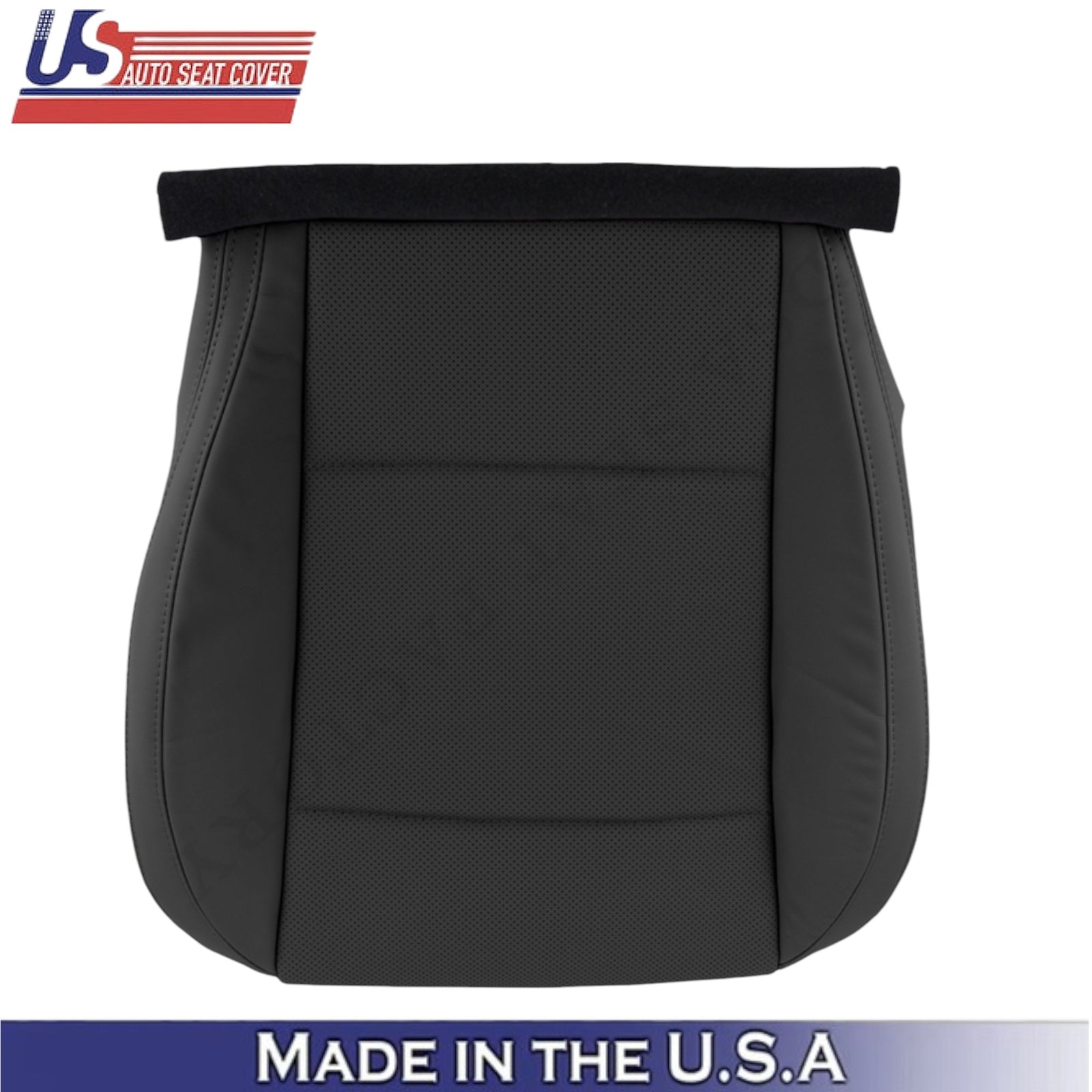 2015-2017 For Subaru Outback Leatherette Passenger Bottom Seat Cover Slate Black