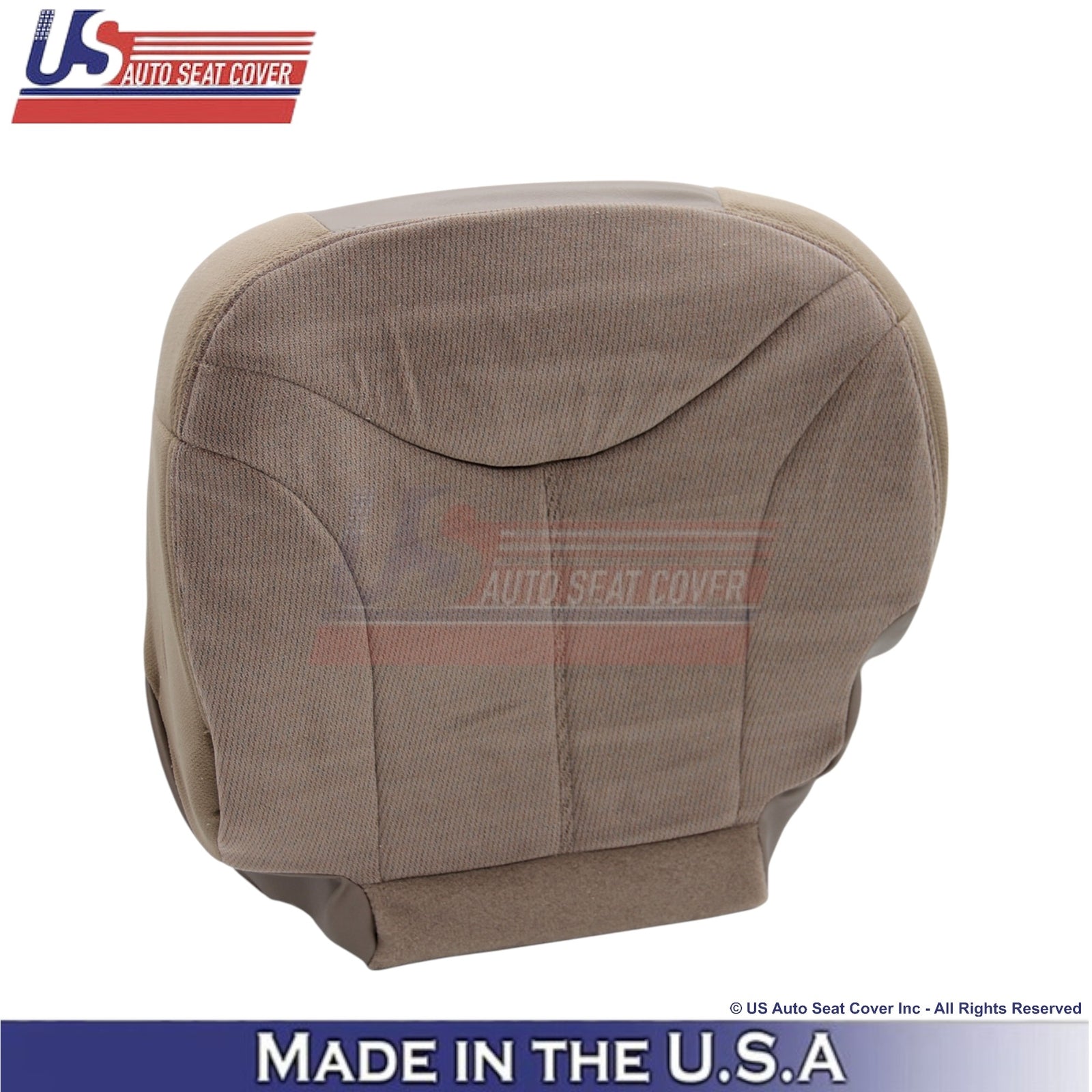 1999-2002 For GMC Sierra Cloth Driver Bottom Replacement Seat Cover Medium Oak