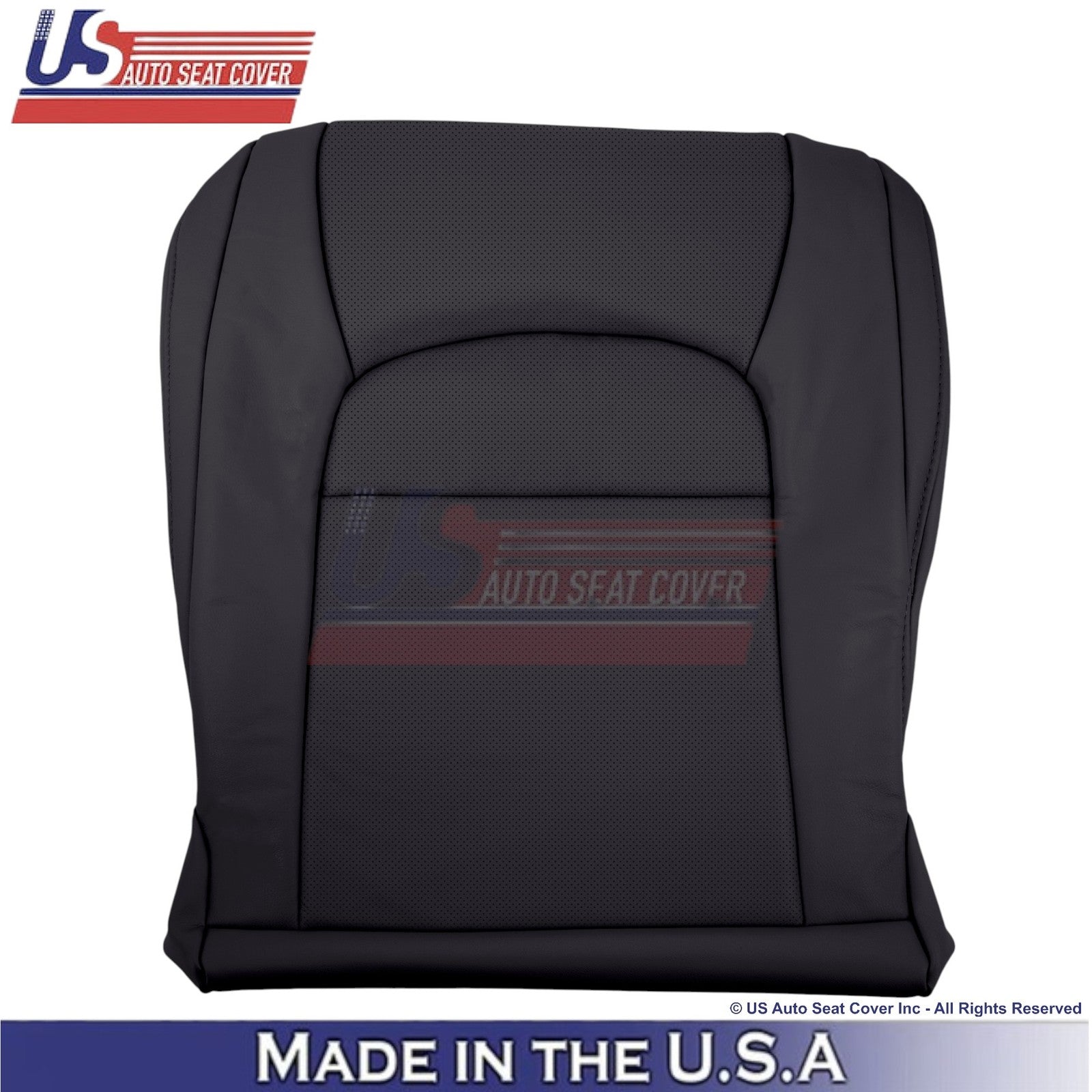 08-21 For Toyota Land Cruiser Genuine Leather Perf. Passenger Bottom Cover Black