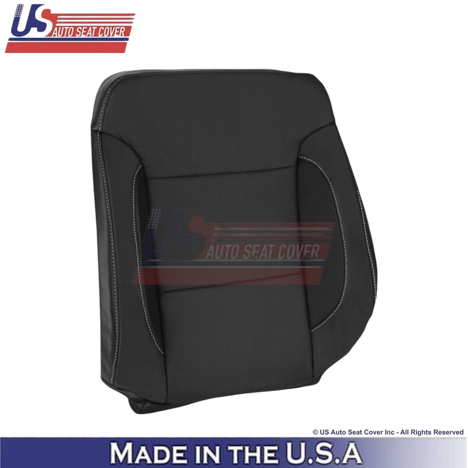 2015-2020 For Chevy Suburban Leather Perf Driver Top Replacemen Cover Jet Black