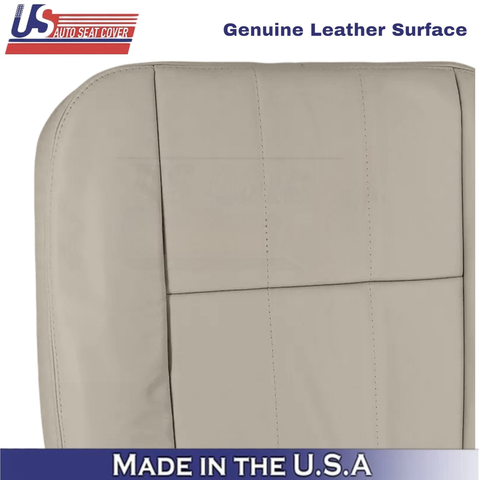 2003-2005 For Mercury Grand Marquis Leather Passenger Top Seat Cover Parchment