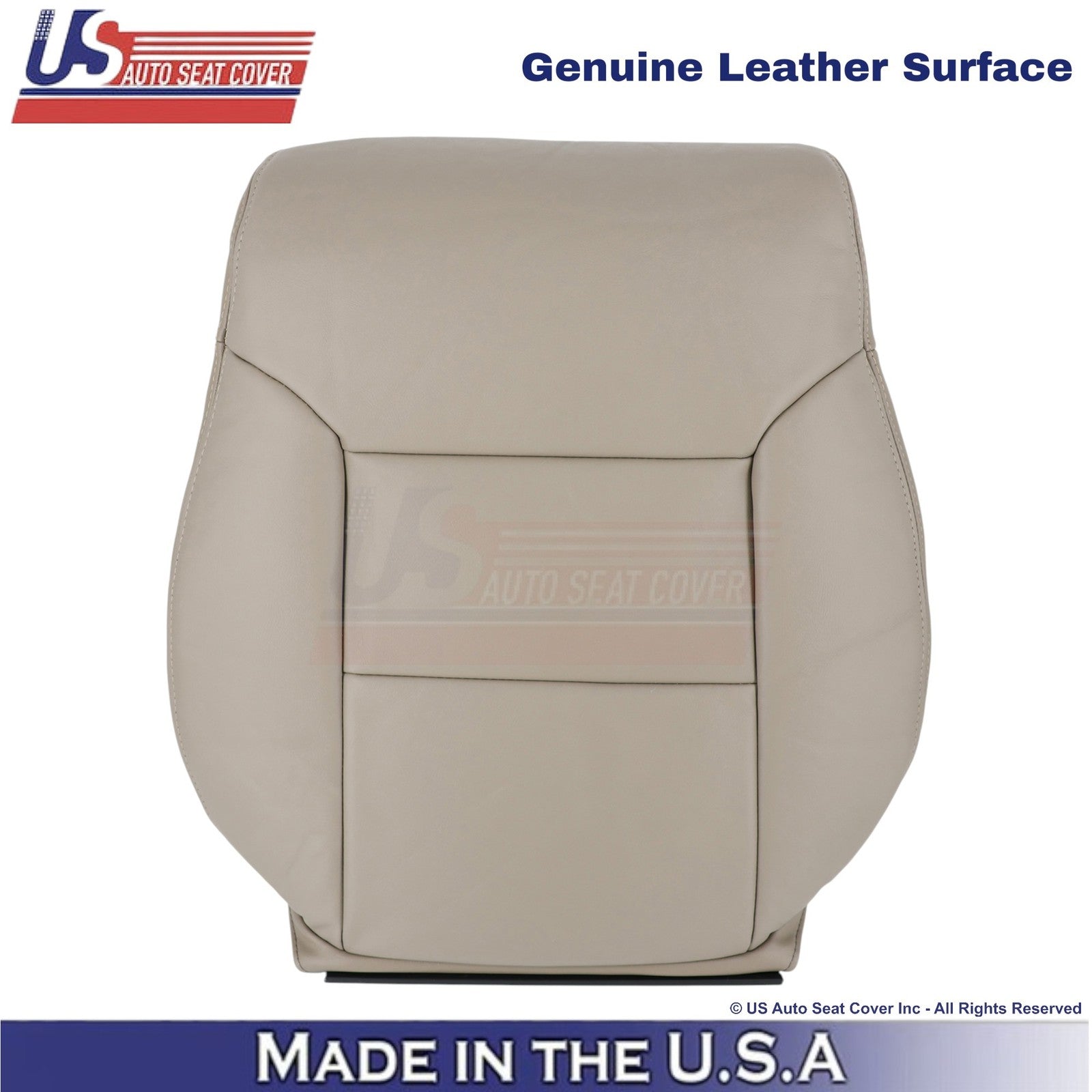 1998-2003 Fits Toyota Sienna Genuine Leather Driver Top Seat Cover Light Oak