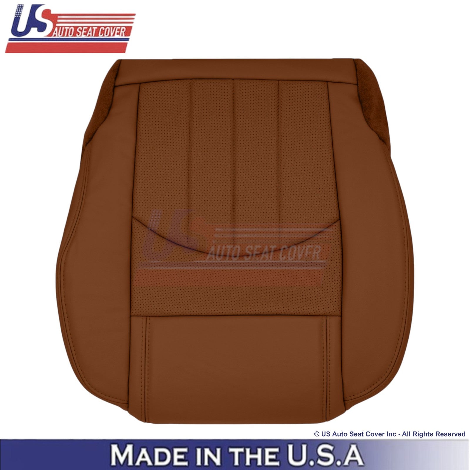 2015-2017 Fits Chevy Traverse Leatherette Perforated Front Seat Covers Saddle Up