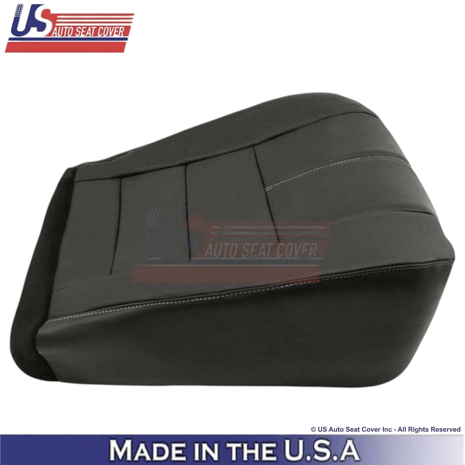 2008-2010 For Ford F250-550 FX4 Leatherette Driver Bottom Cover Blk/White stitch