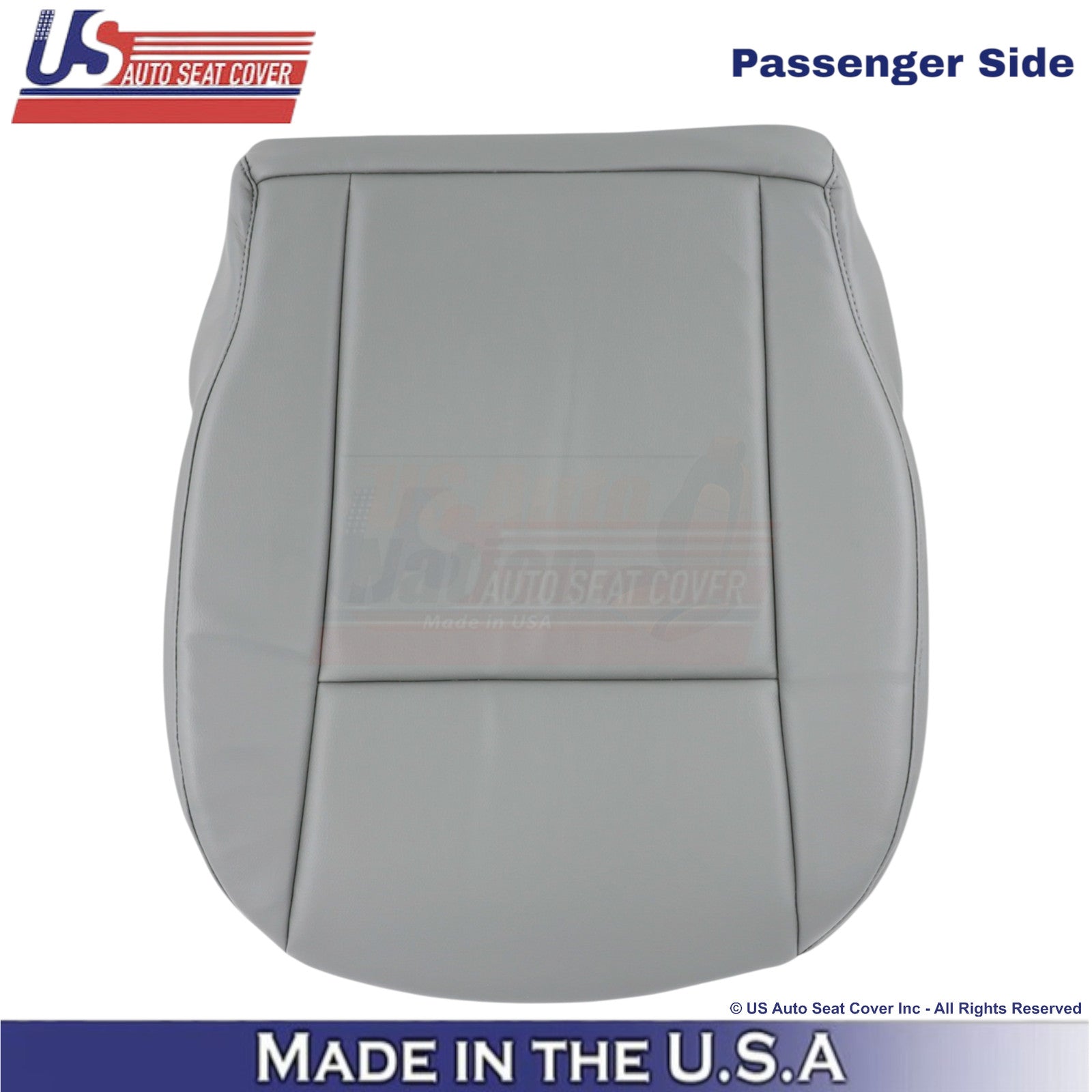 2010-2013 Fits Ford Transit Leatherette Passenger Bottom Replacement Cover Gray