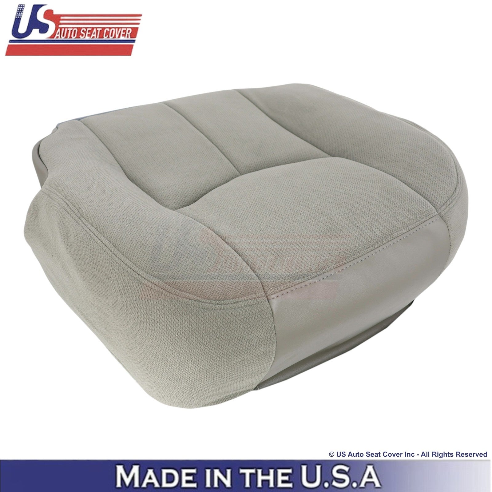 2003-2006 GMC Yukon SLE SLT Cloth Driver Bottom Replacement Seat Cover Gray