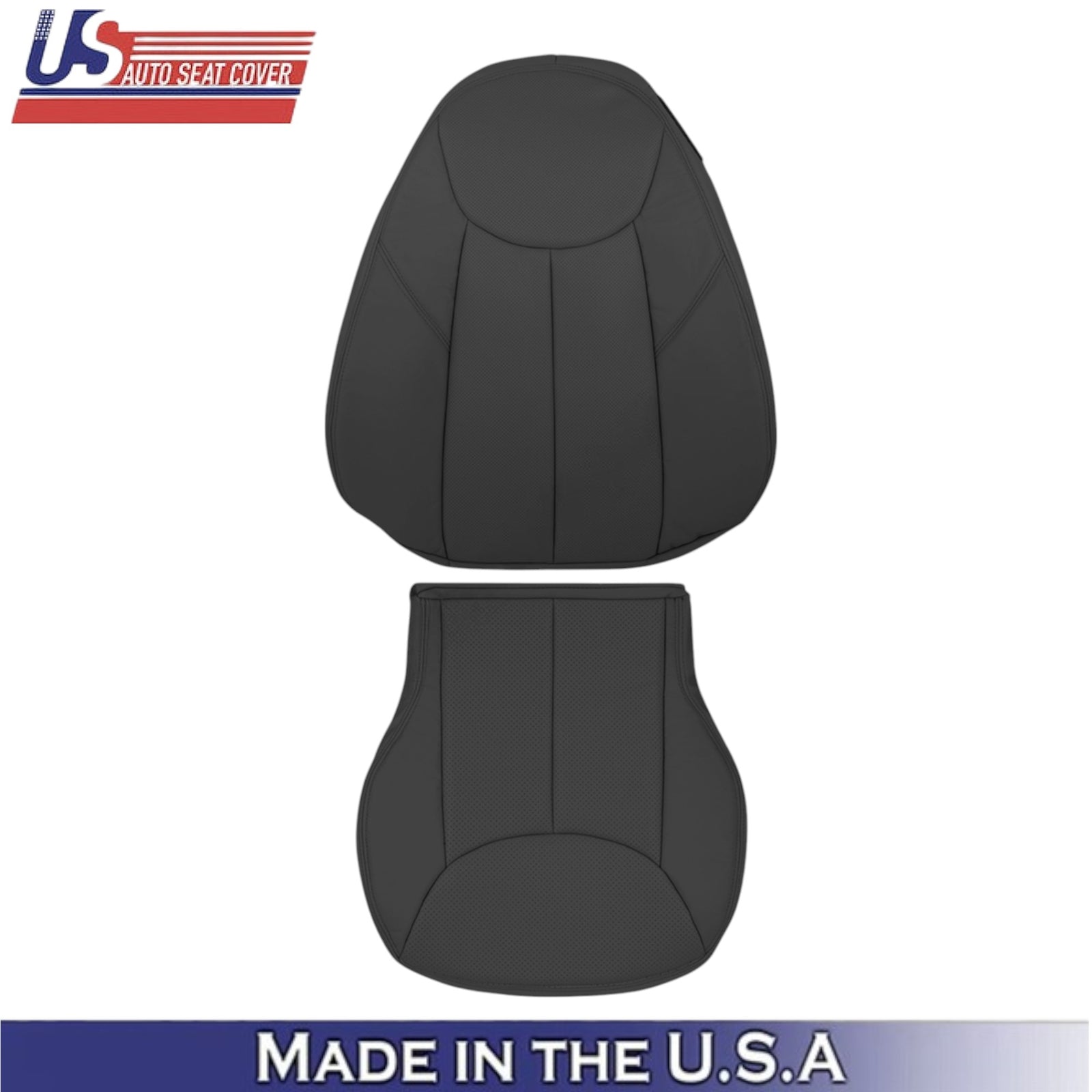 2003-2007 for Mercedes Benz R230 SL500 Driver Seat Covers Genuine Leather Black