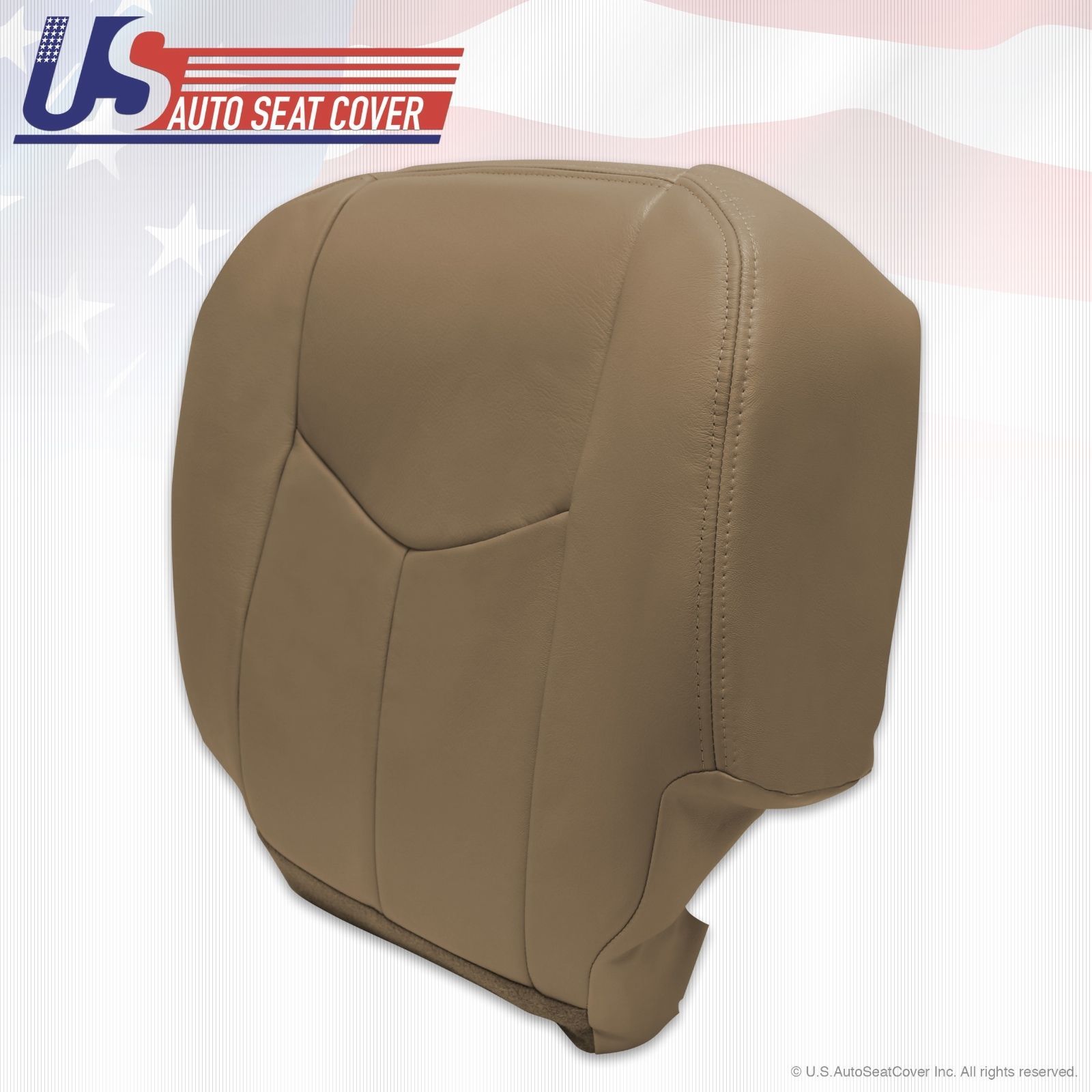 03 04 05 06 Chevy Silverado 1500 2500 Driver Bottom Leather Seat Cover Tan