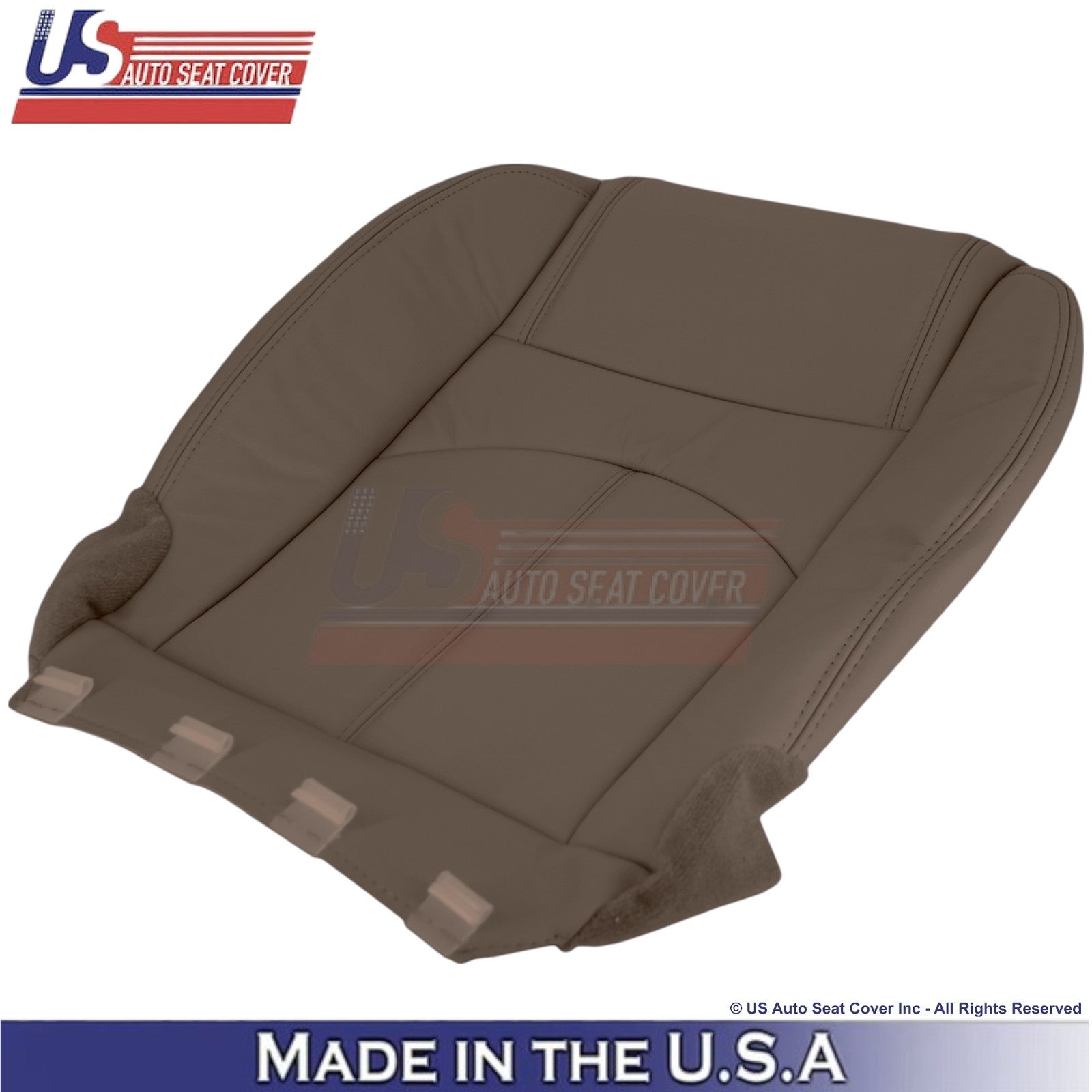 2013-2016 Fits GMC Acadia Genuine Leather Front Replacement Covers Dk. Cashmere