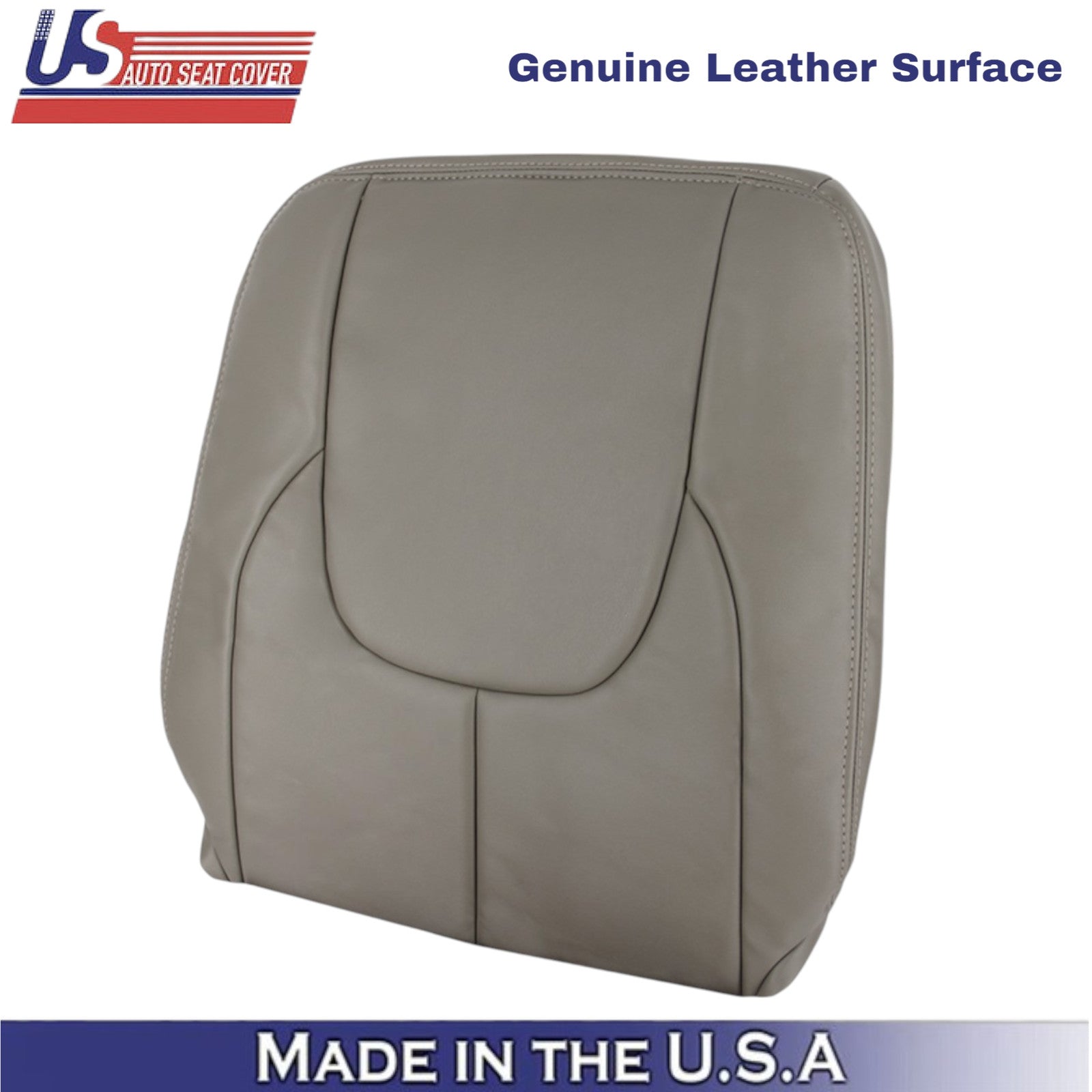 2002-2003 For Dodge Ram 1500 2500 Laramie Leather Driver Top Seat Cover Taupe