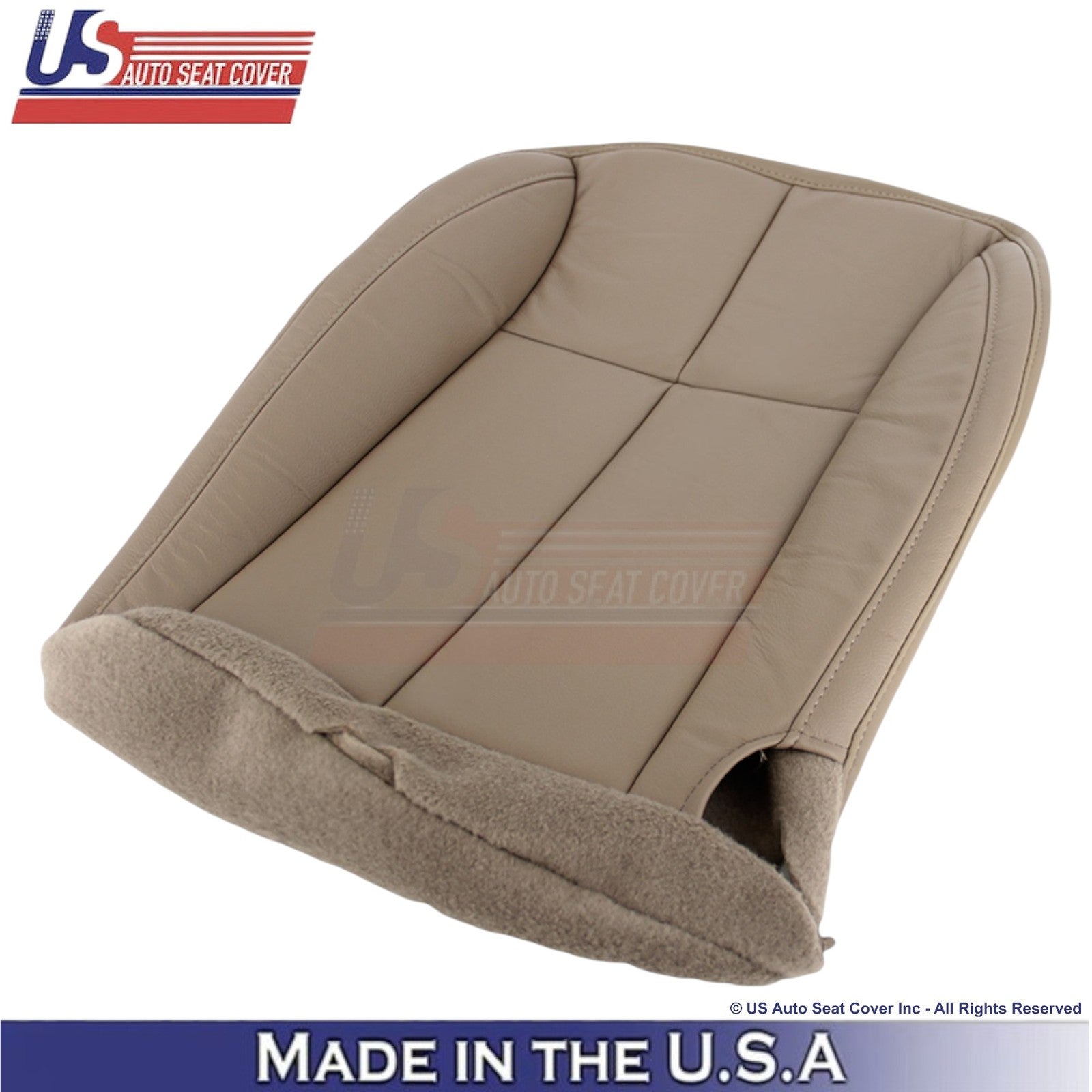 2001-2004 For Jeep Grand Cherokee Genuine Leather Front Covers Sandstone Beige