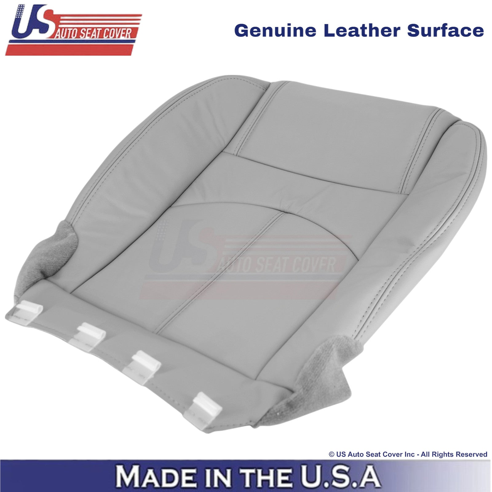 2013-2016 Fits GMC Acadia Genuine Leather Driver Side Seat Covers Light Titanium