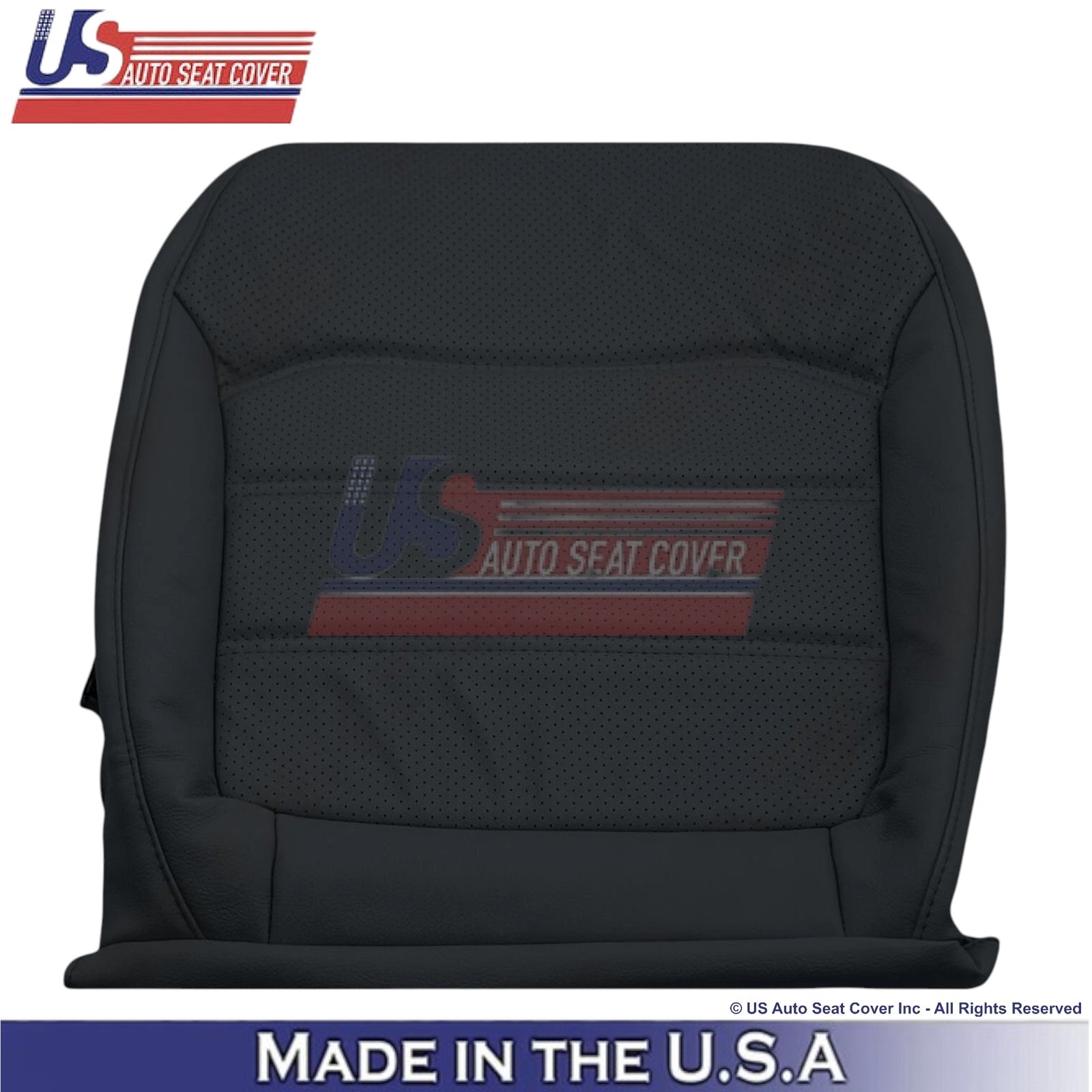 2012-2020 For Volkswagen Passat Genuine Leather Driver Bottom Seat Cover Black