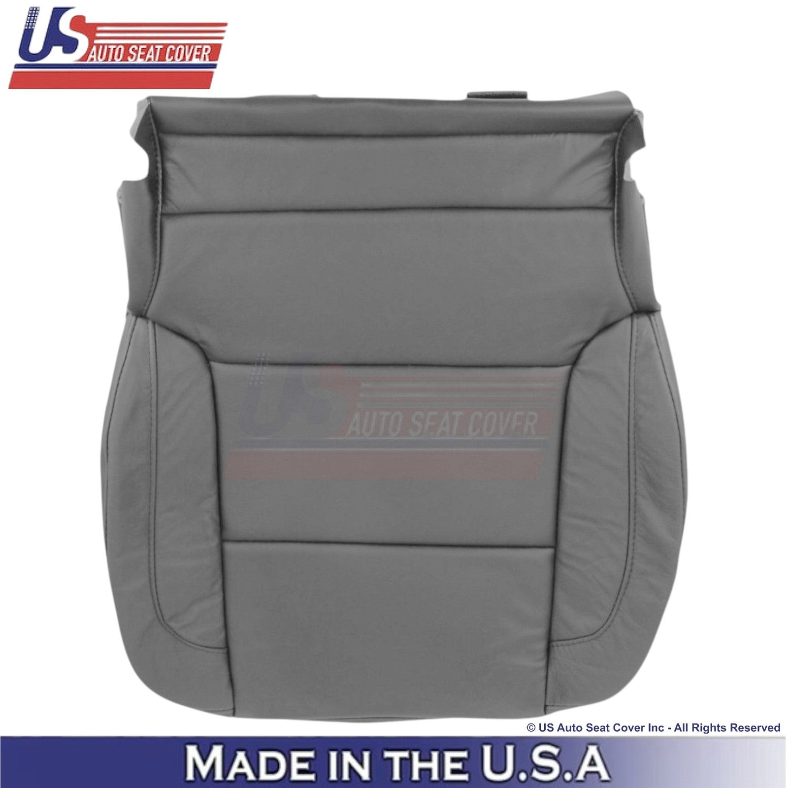 2014-2019 For Chevy Silverado 1500 LT LS Genuine Leather Driver Side Covers Gray