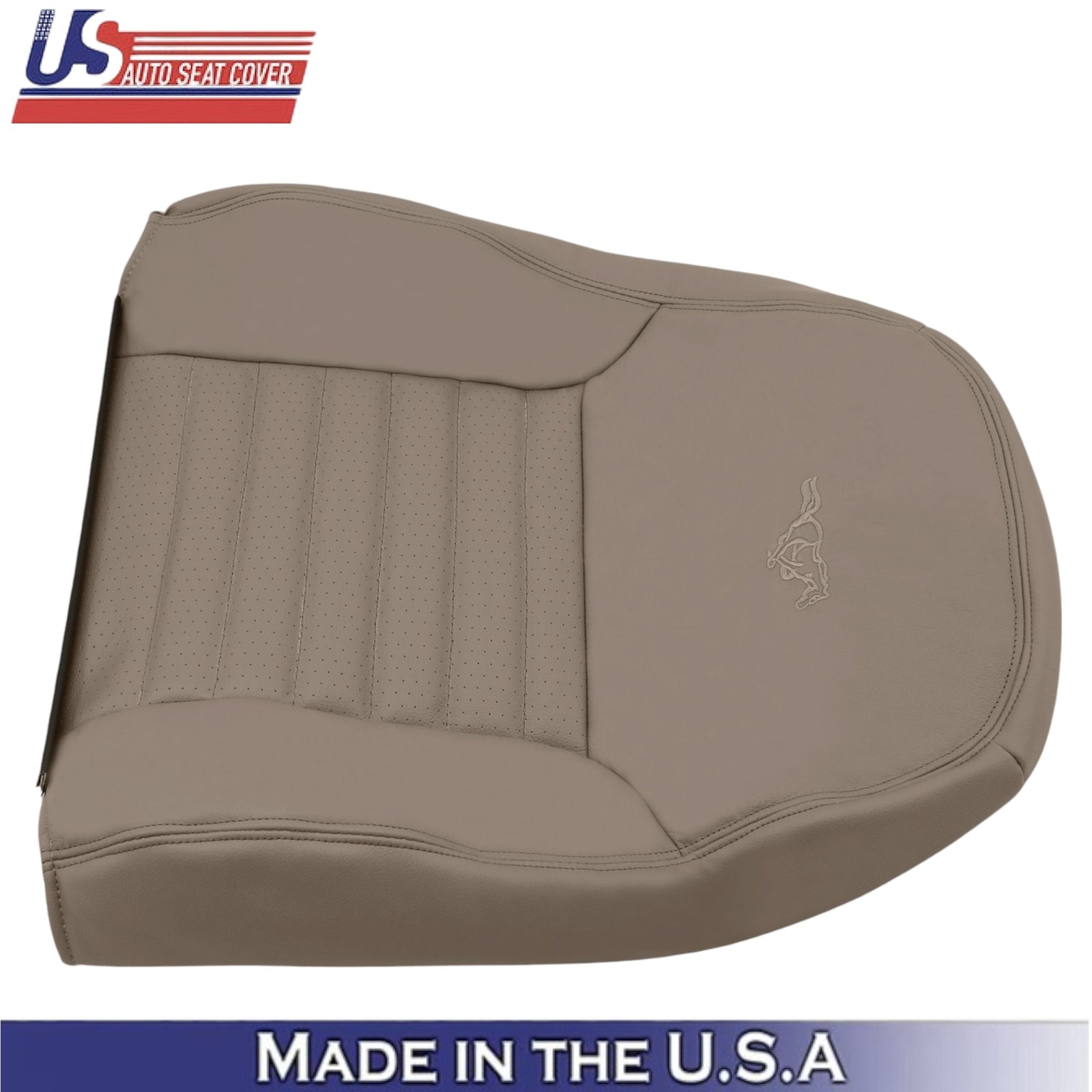 1999-2004 For Ford Mustang GT Leatherette Passenger Side Covers Medium Parchment