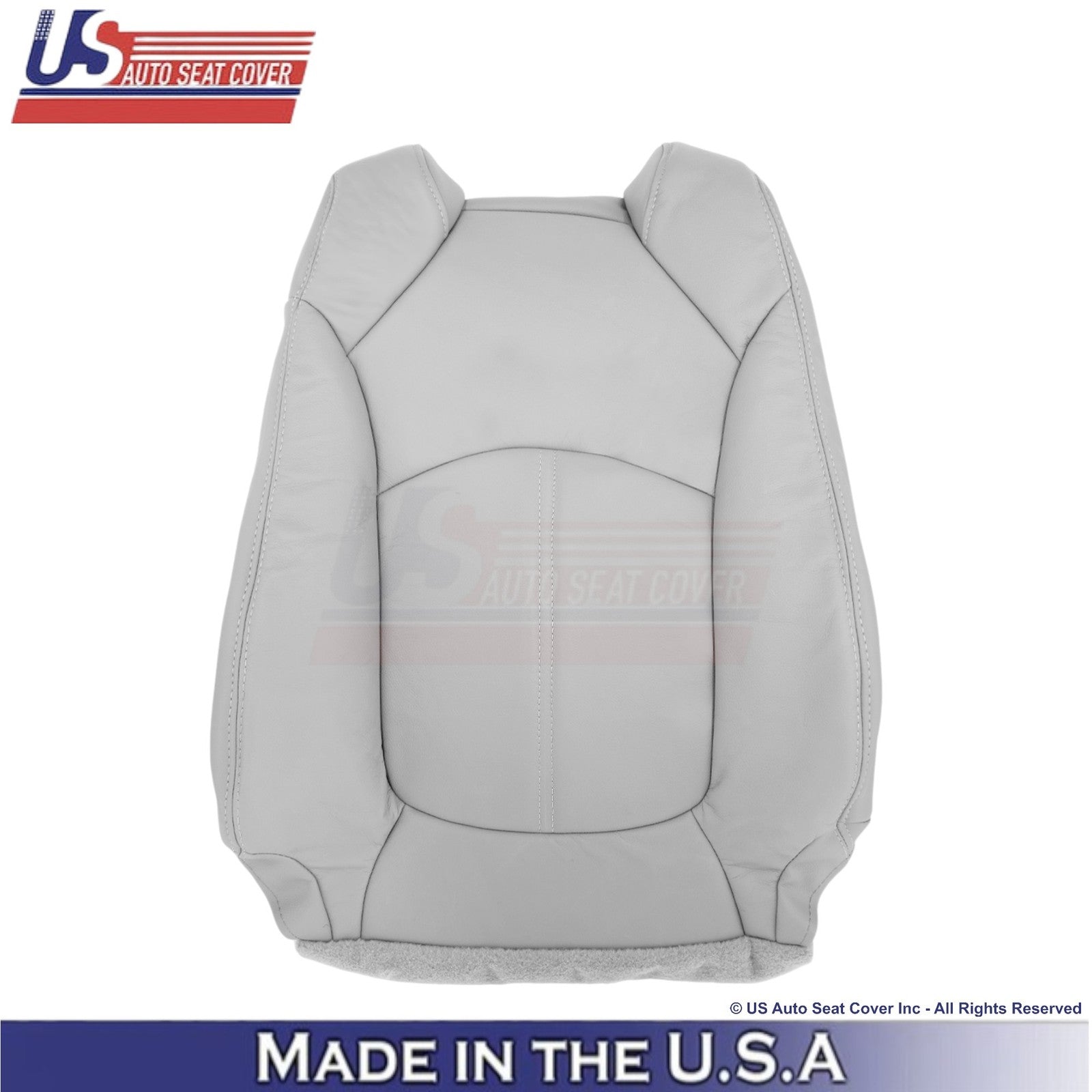 2013-2017 Fits Chevy Traverse Leatherette Passenger Top Seat Cover Lt. Titanium