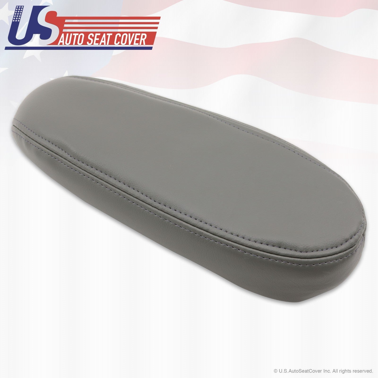 2002 to 2007 Ford F250 F350 Lariat Bottom Leather Seat and Armrest Cover Gray