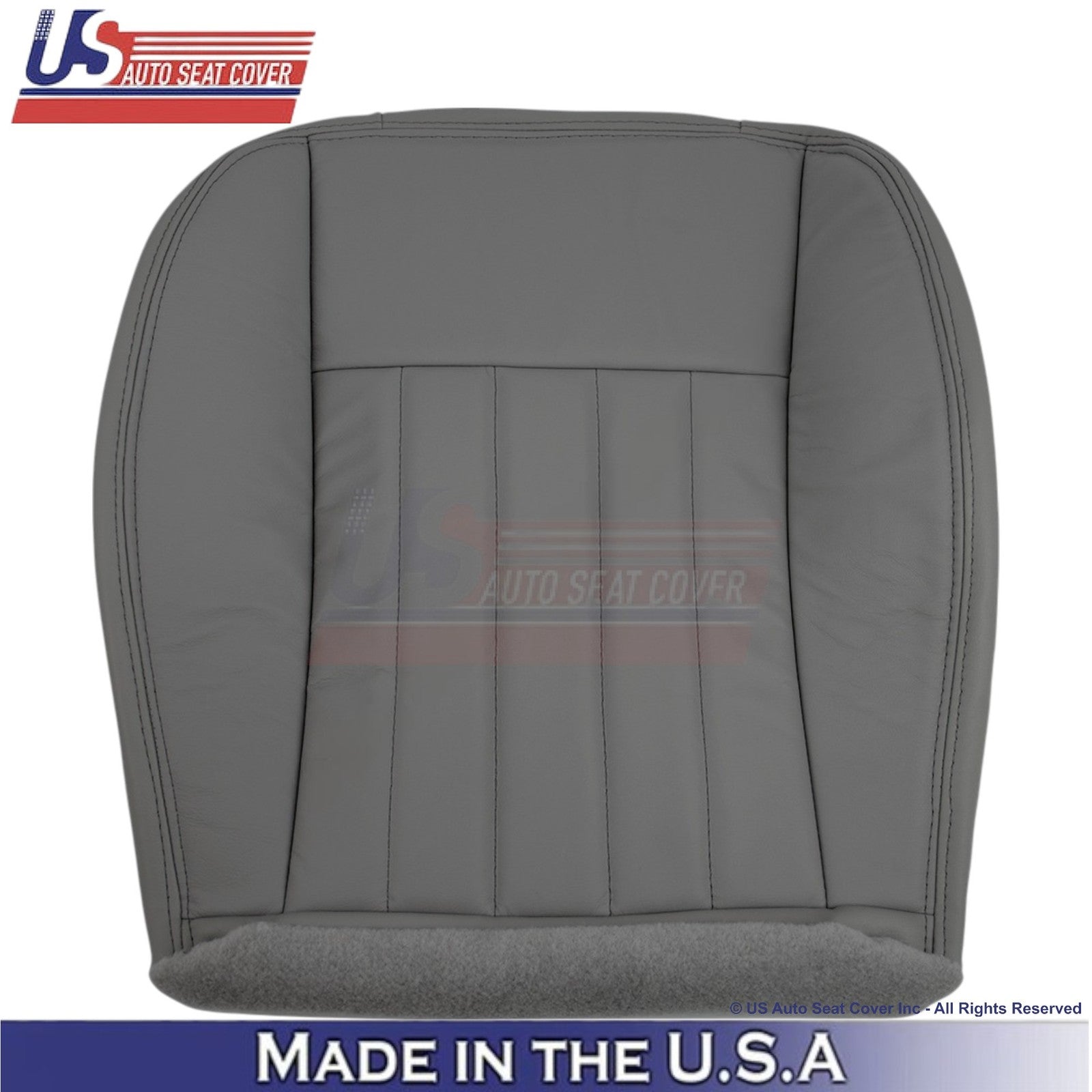 2005-2007 Fits Jeep Liberty Limited Bottom Genuine Leather Seat Covers Lt. Slate