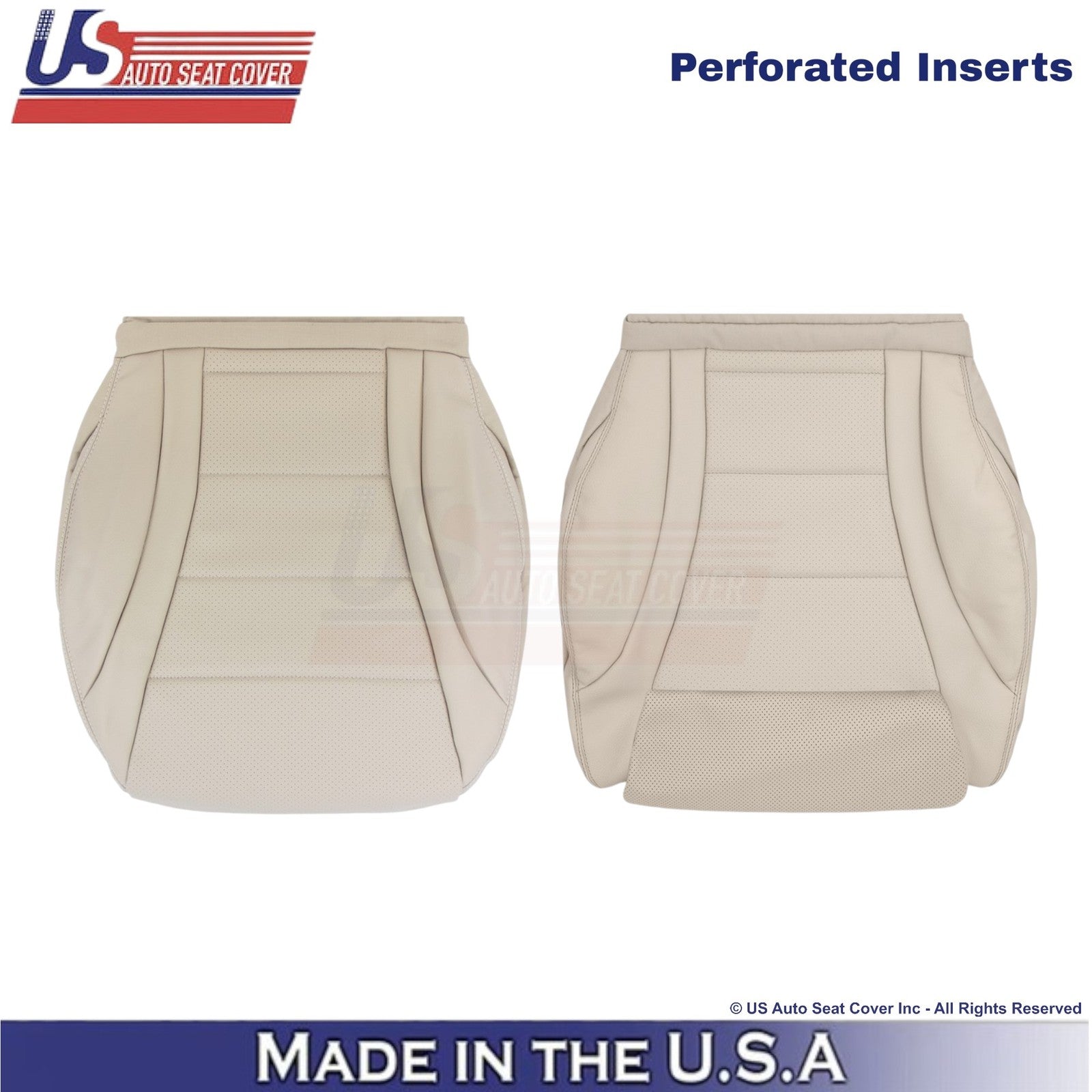 2016-2021 For Mercedes Benz GLC Class Leather Front Bottom Covers Silk Beige