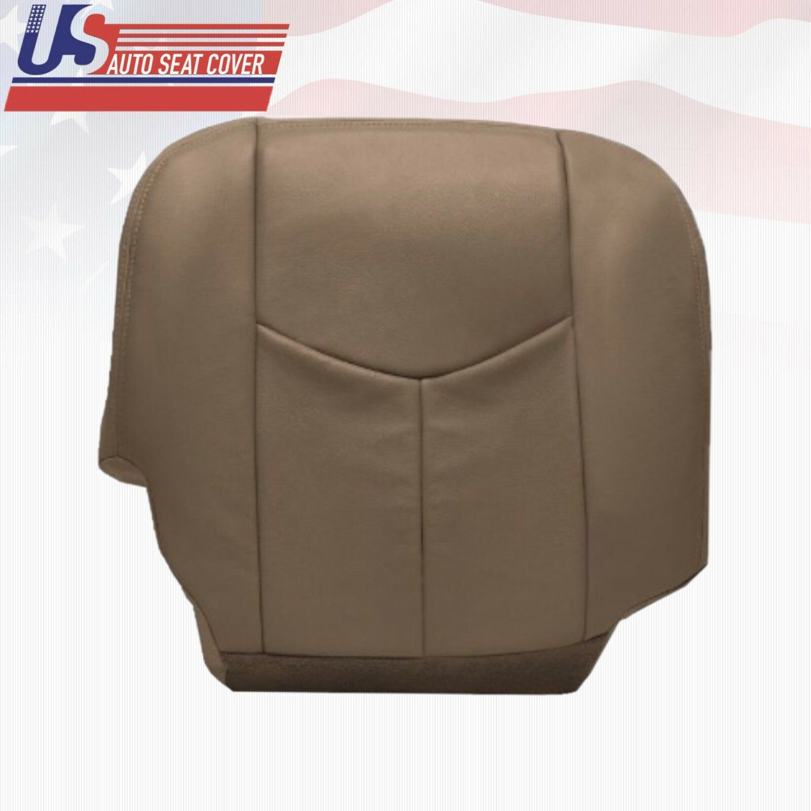 2003 To 06 Silverado Front Row Top Lean Backs & Bottoms Leather Seat Covers Tan