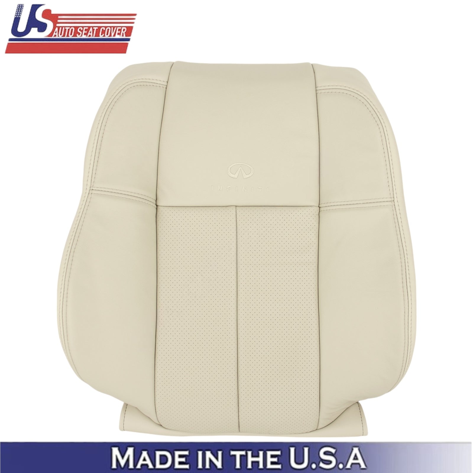 2006-2010 for Infiniti M45 M35 Sedan Front Seat Covers Genuine Leather Wheat Tan