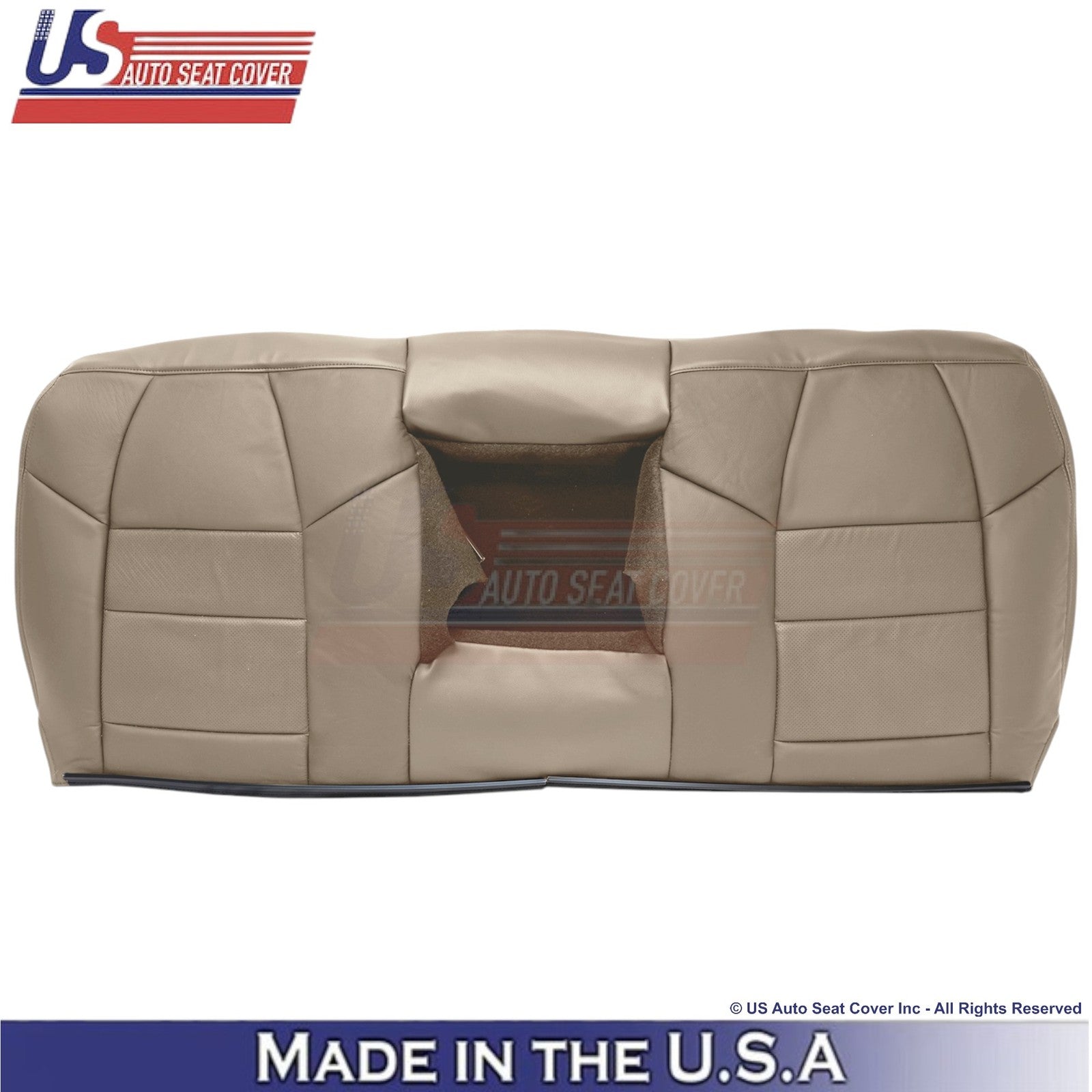 2002-2003 Fits Ford F250 F350 Lariat Leatherette Perf Rear OEM Seat Covers Tan