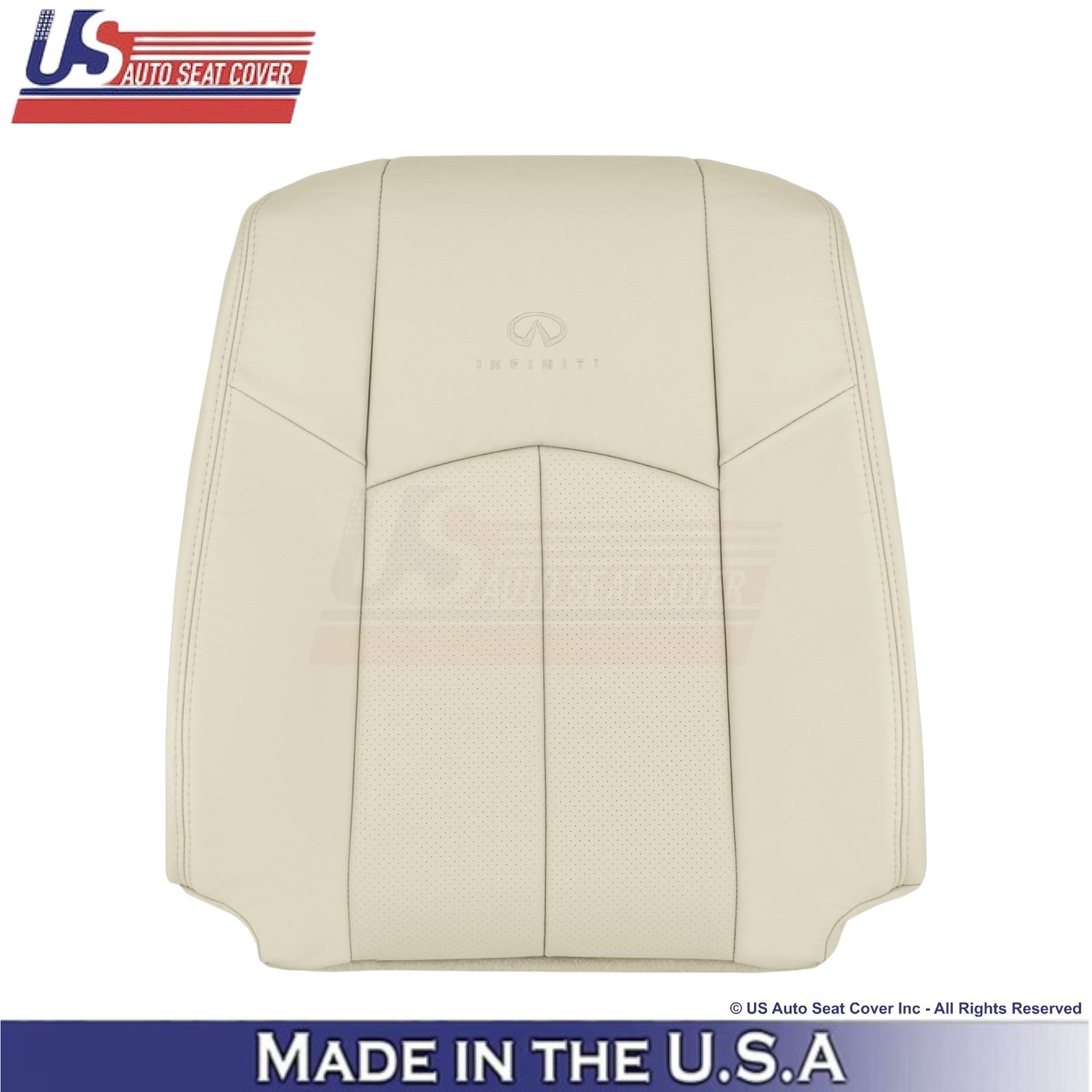 2009-2013 Fits Infiniti G37 Genuine Leather Front Driver Seat Covers Wheat