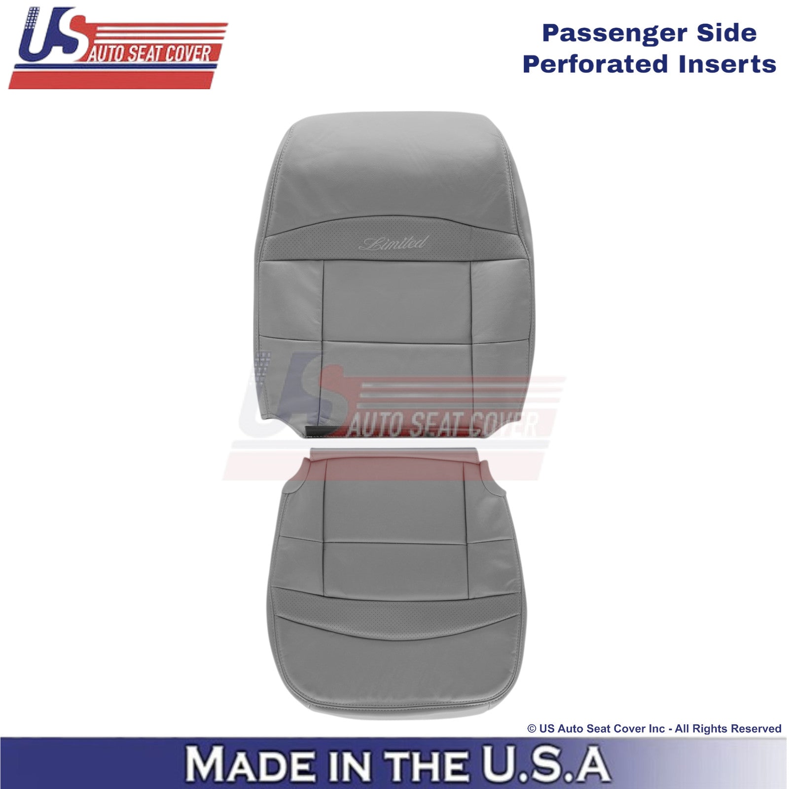 1995-2001 For Ford Explorer Limited Leather Passenger Side Covers Med. Graphite