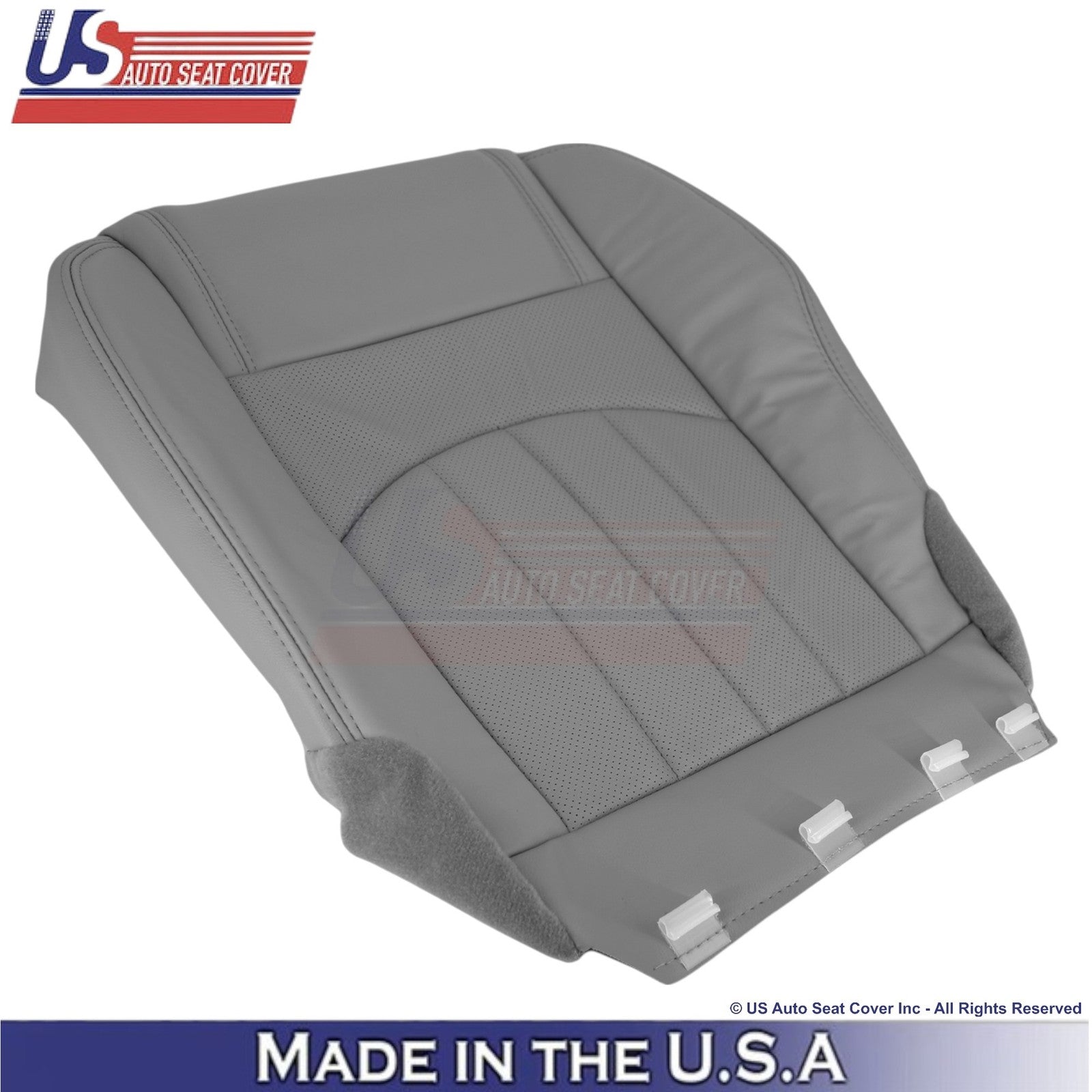 2013-2017 For Buick Enclave Leather Front Replacement Seat Covers Light Titanium