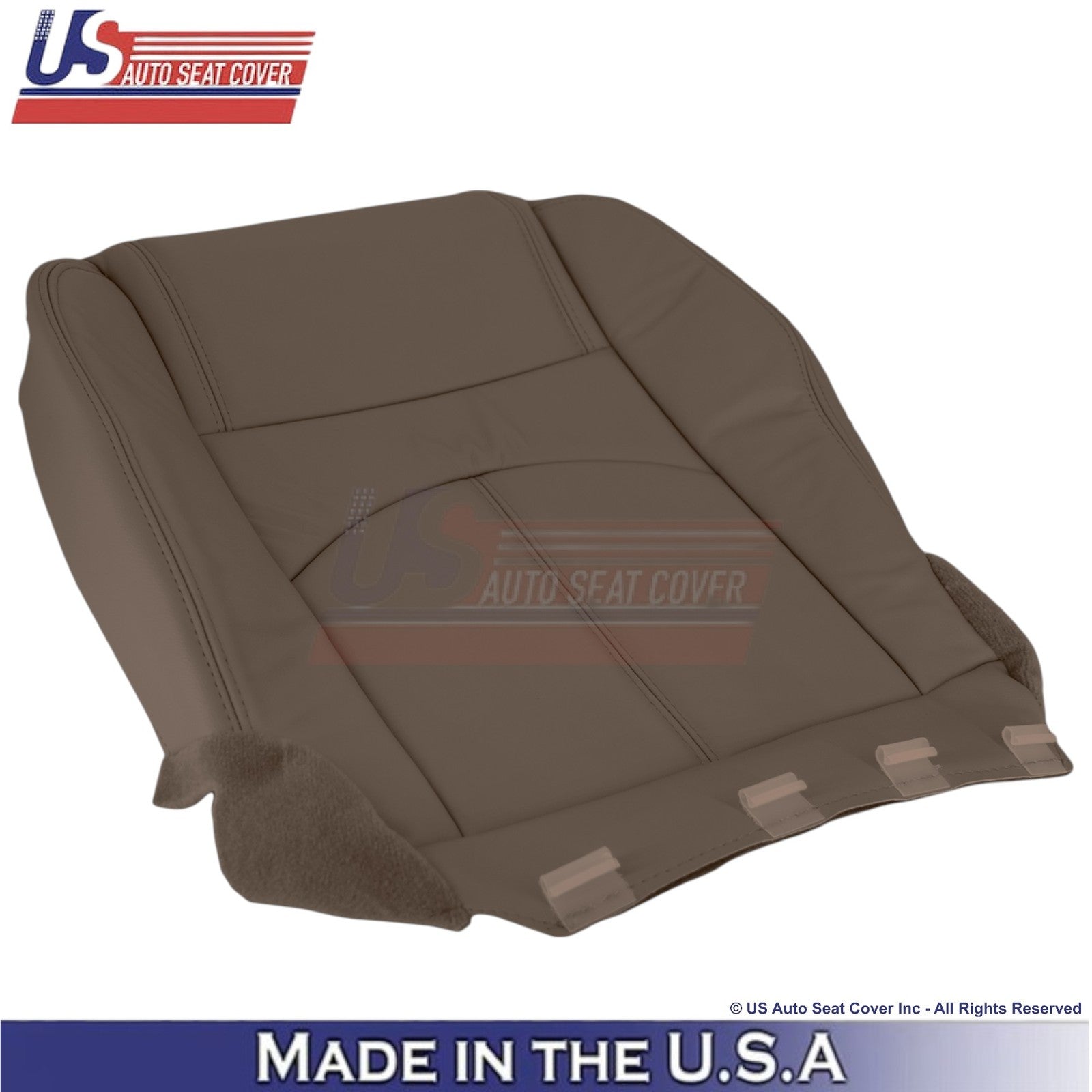 2013-2016 Fits GMC Acadia Genuine Leather Front Replacement Covers Dk. Cashmere