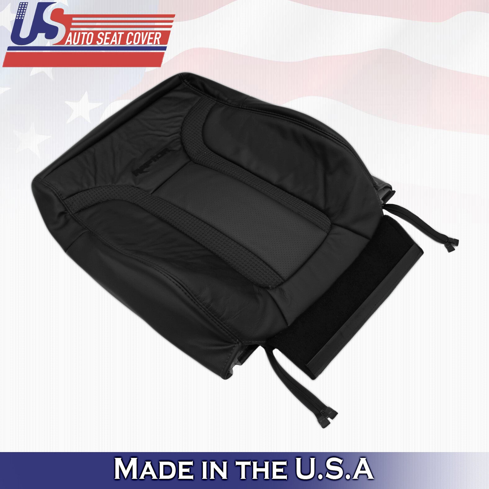 Driver Passenger Charcoal Black Leather Seat Covers 2010 - 2014 Ford F150 Raptor